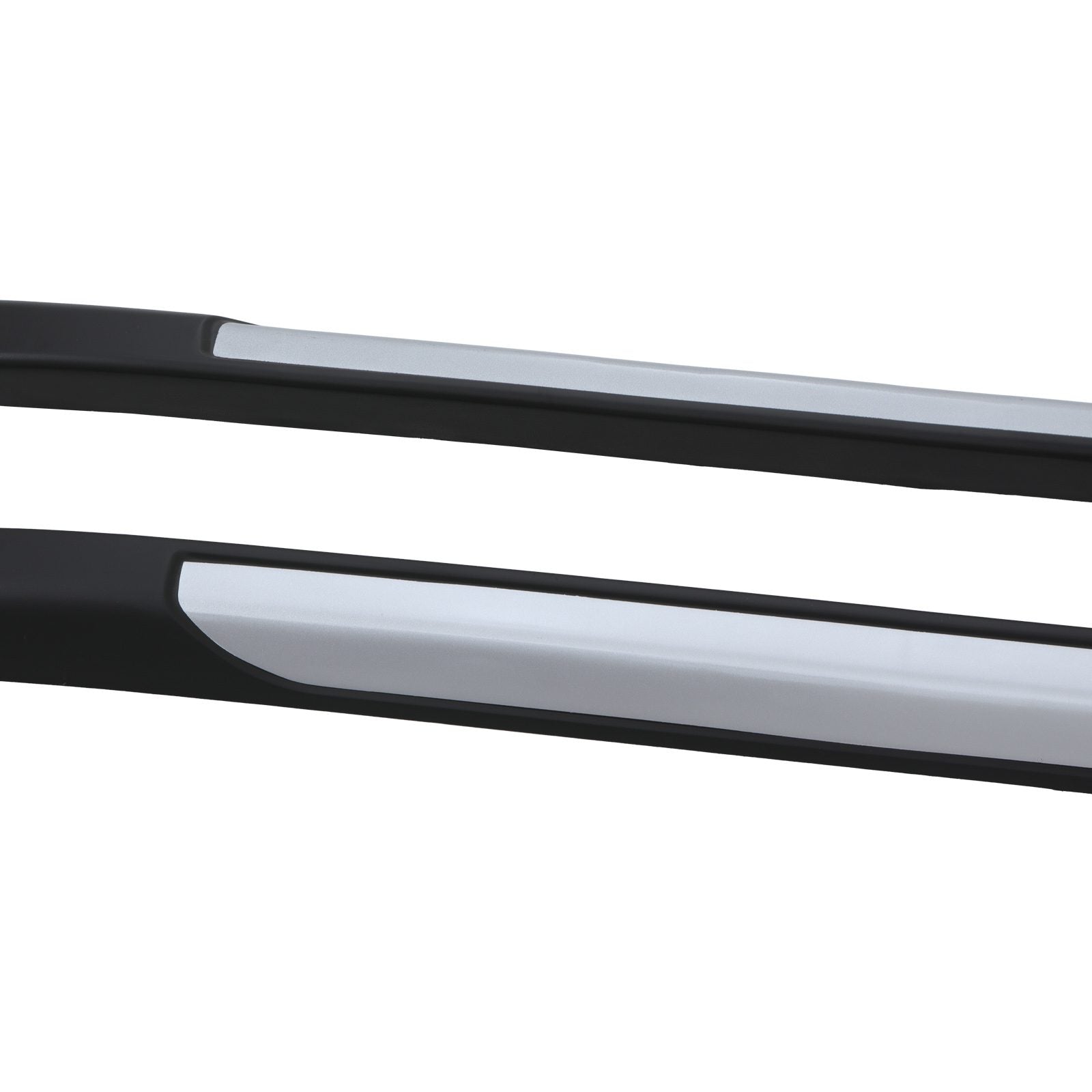 Toyota Hilux Revo MK8 15-21 Black & Silver Roof Rails