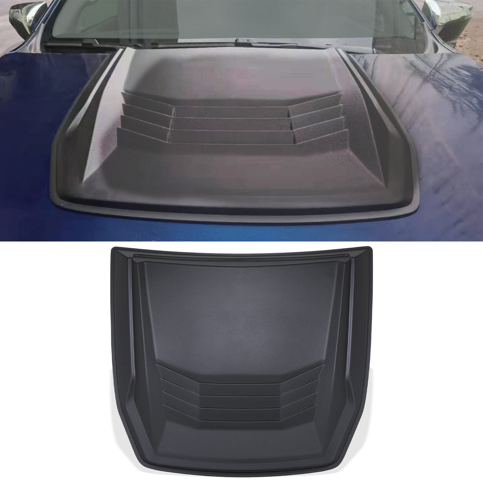 Isuzu D-Max RG 2021+ Matte Black Bonnet Scoop