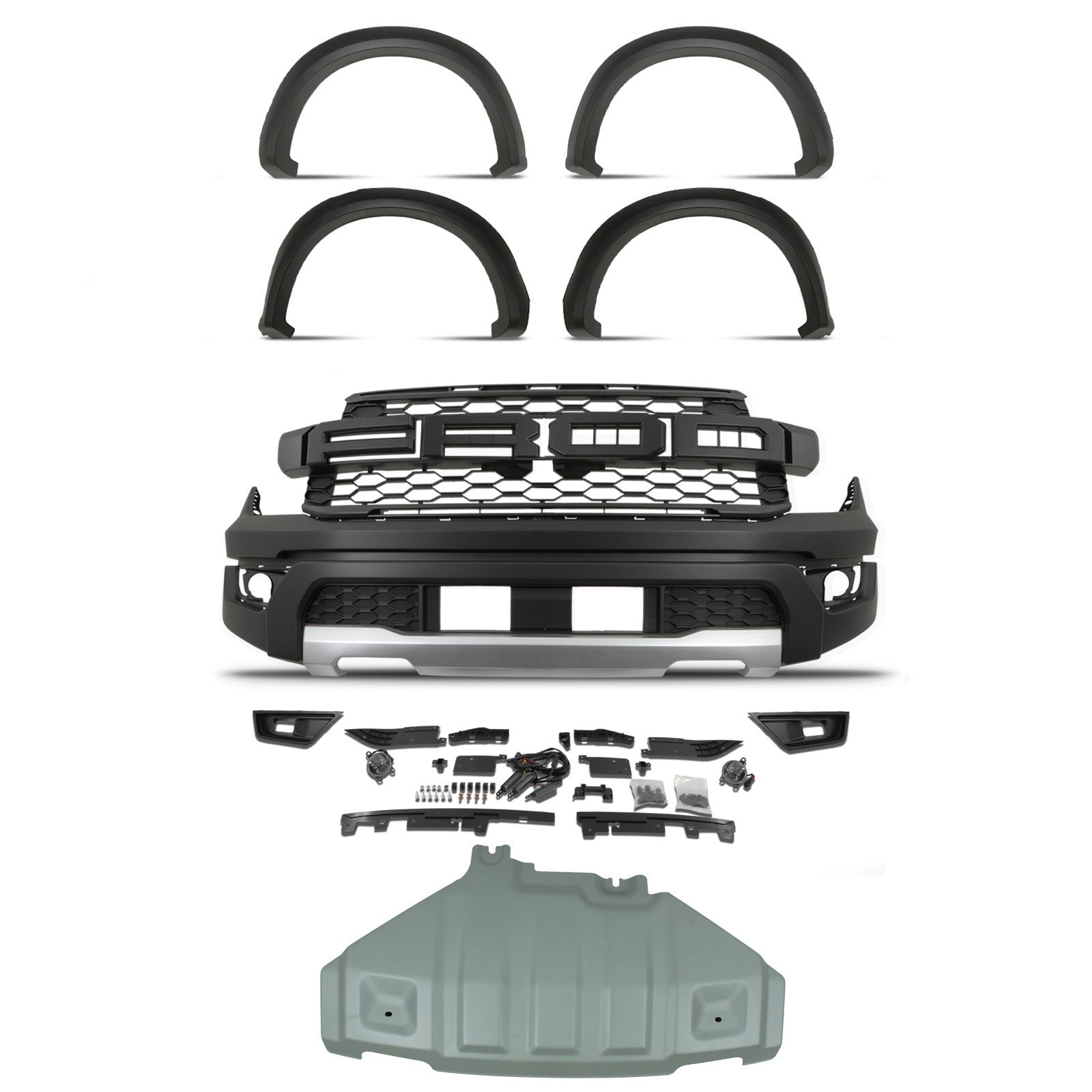 Ford Ranger T9 2023+ Raptor Conversion Bumper And Wheel Arches