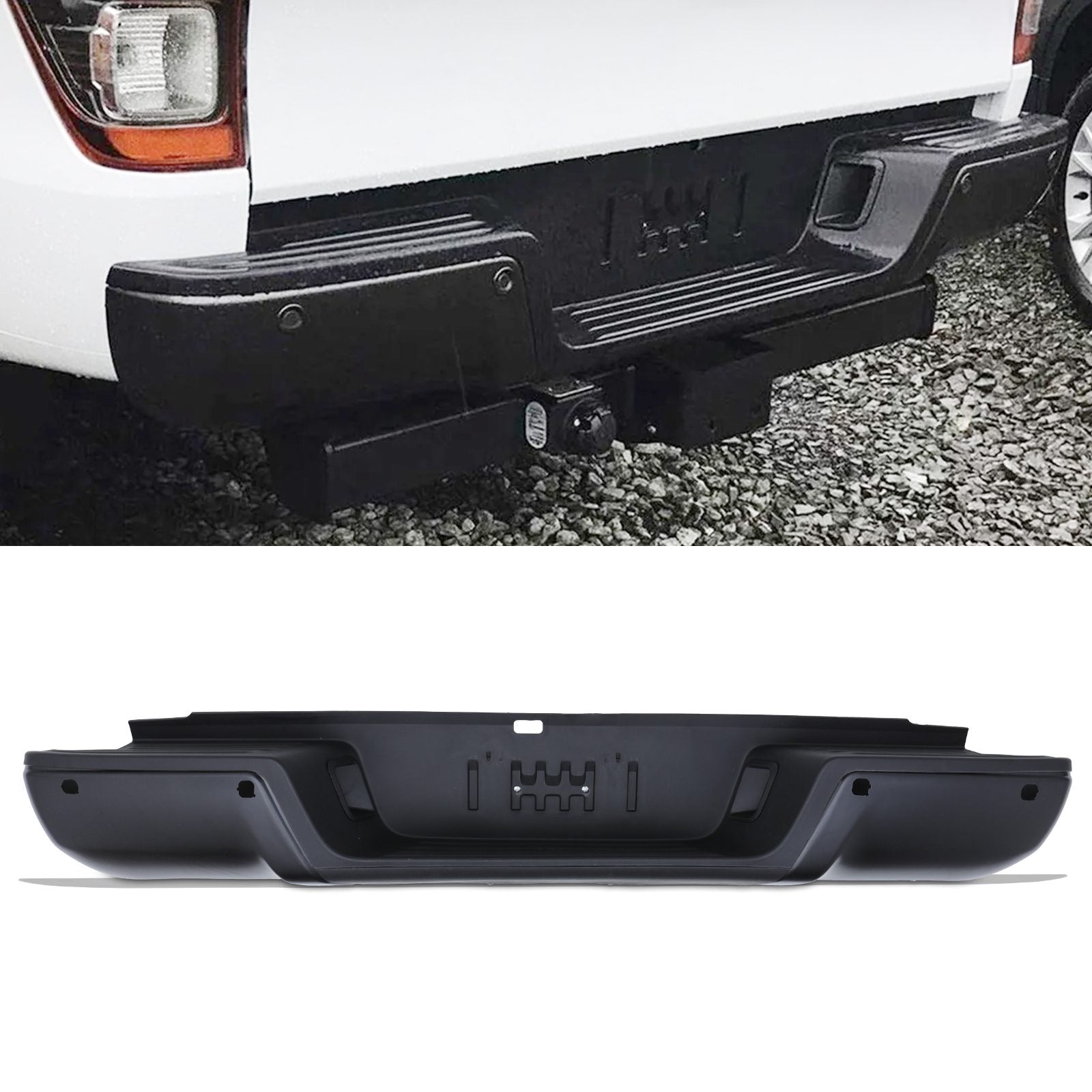 Ford Ranger T6 T7 T8 12-22 Black Rear Bumper
