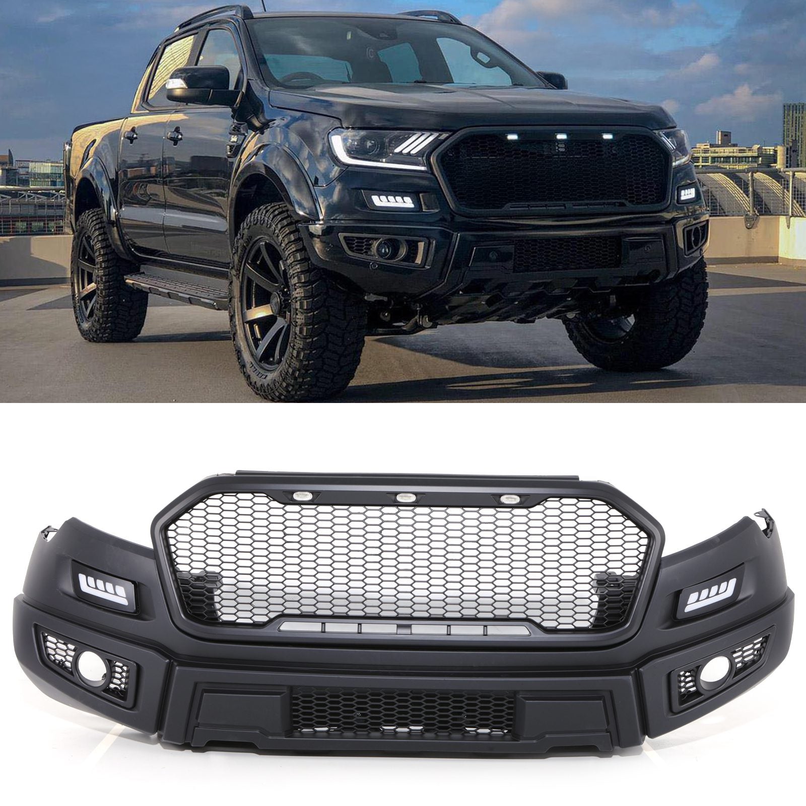 Ford Ranger T7 & T8 15-22 Raptor Style Front Bumper