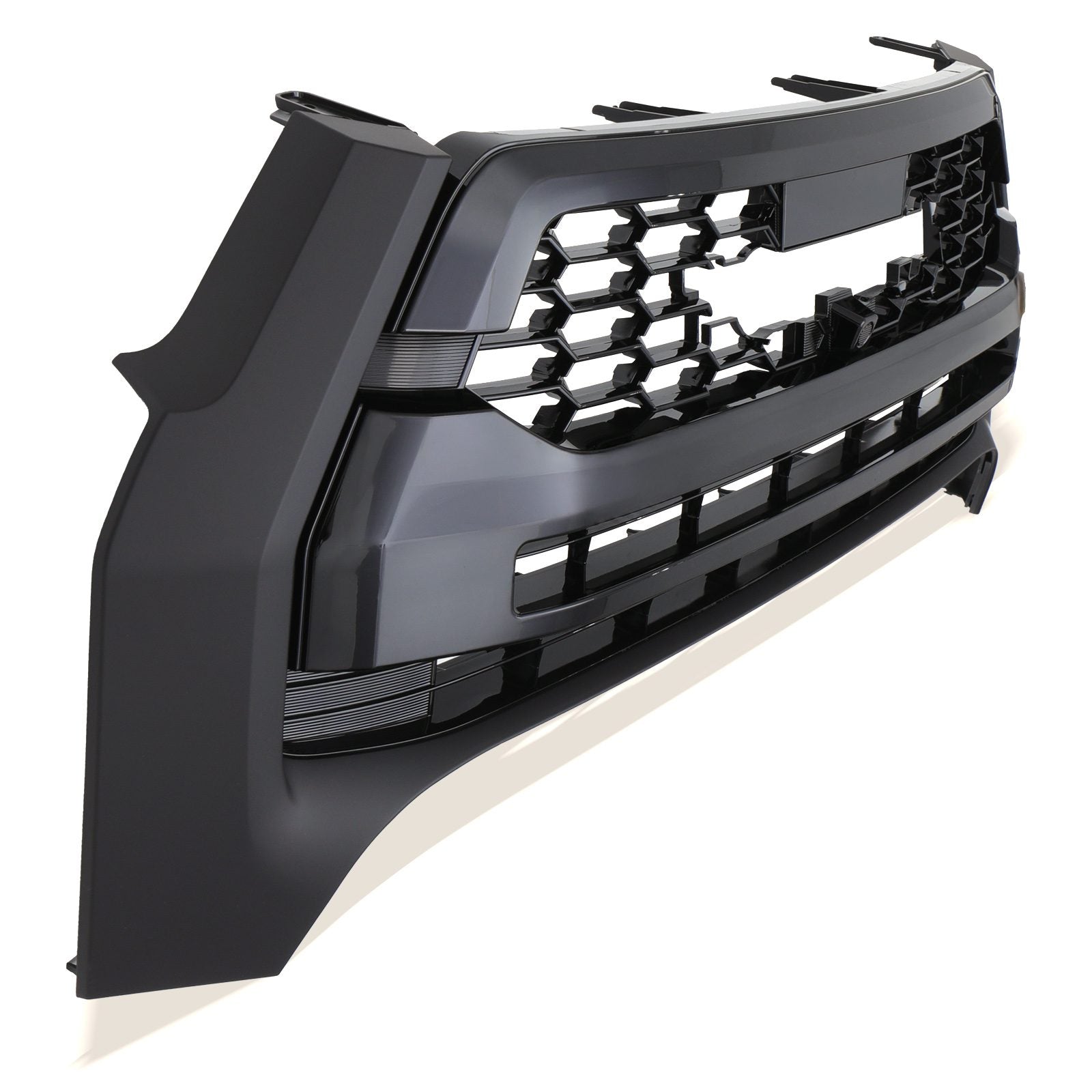 Toyota Hilux Invincible X MK9 2021+ Gloss Black GR Sport Style Front Grille