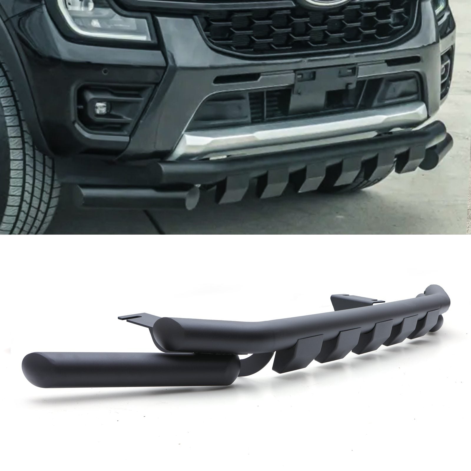 Ford Ranger T9 2023+ - Twin Nudge Bull Bar Spoiler