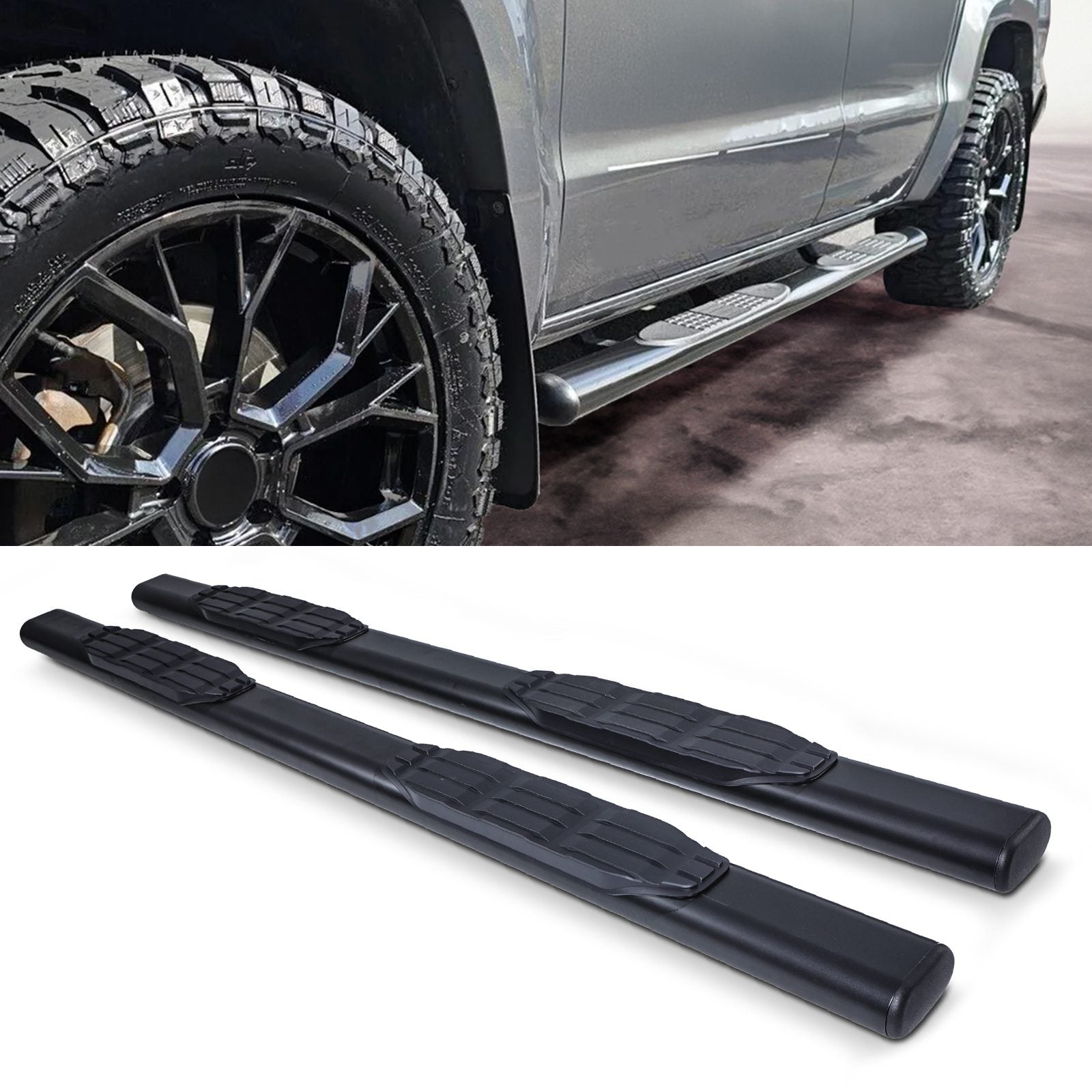 VW Amarok MK1 10-20 Black Side Step Bars