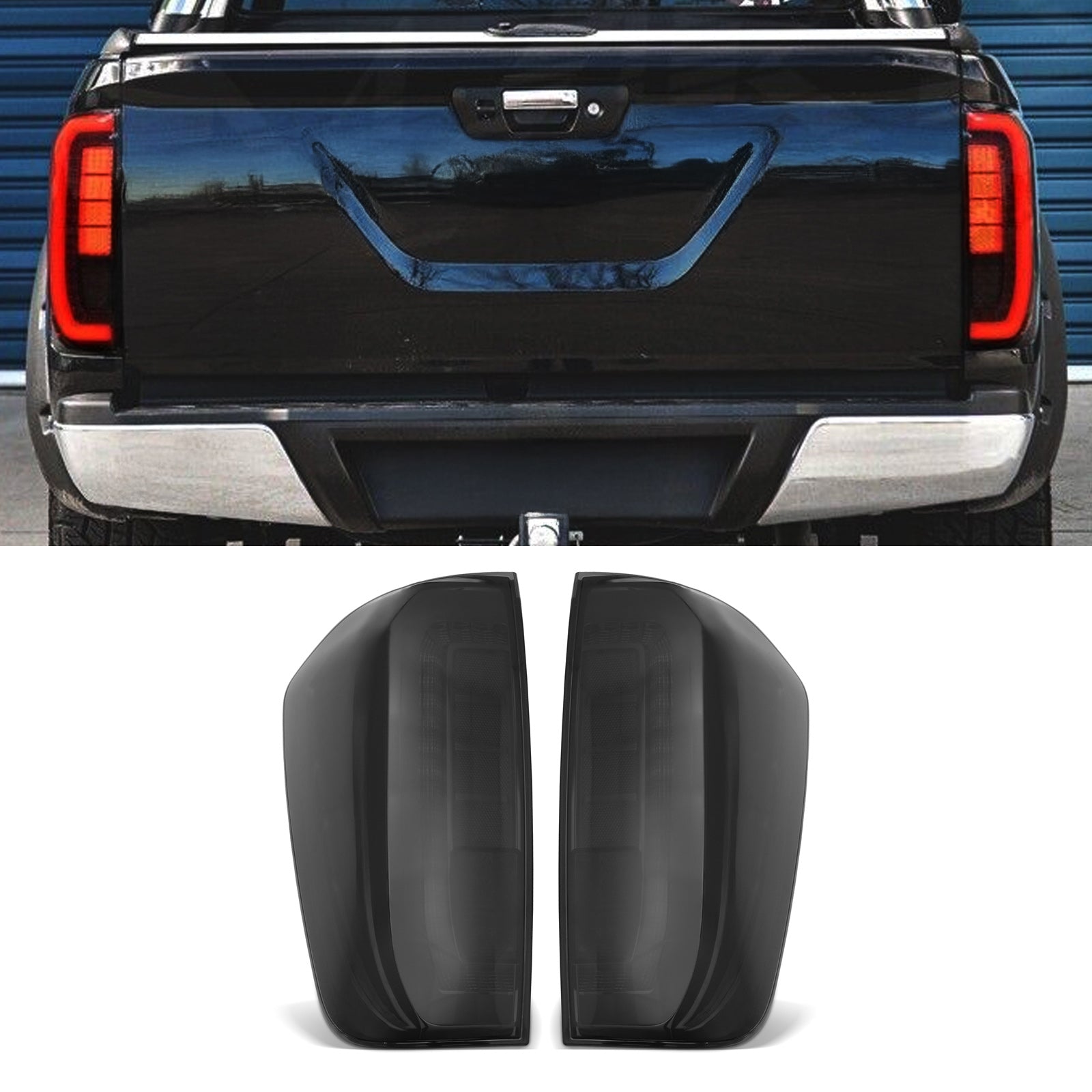 Nissan Navara D23 NP300 15-21 Smoked LED Rear Tail Lights