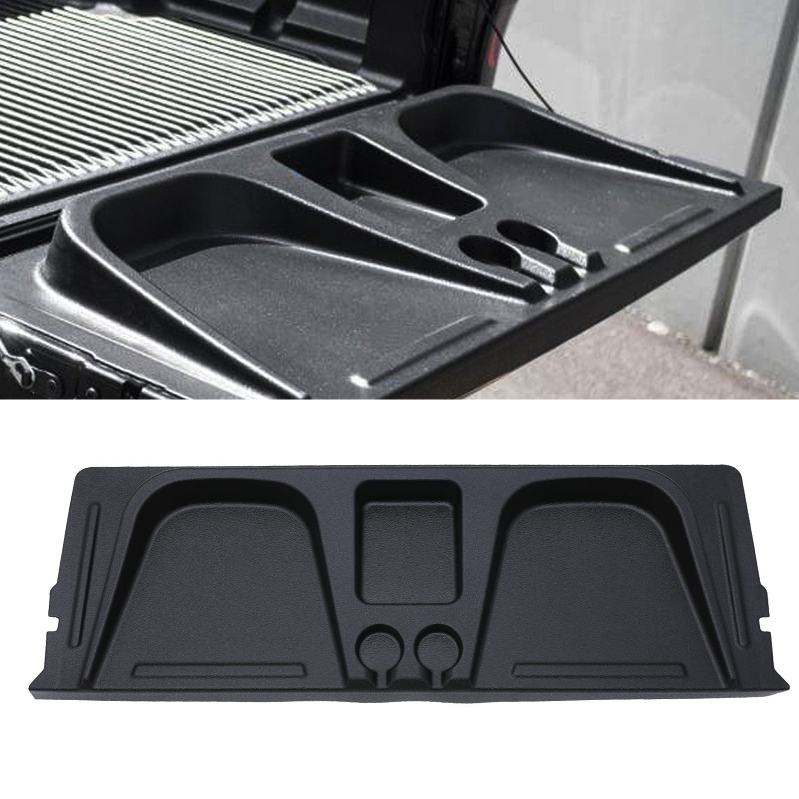 Toyota Hilux Revo MK7 2005-2015 Black Tailgate Seat With Cup Holders