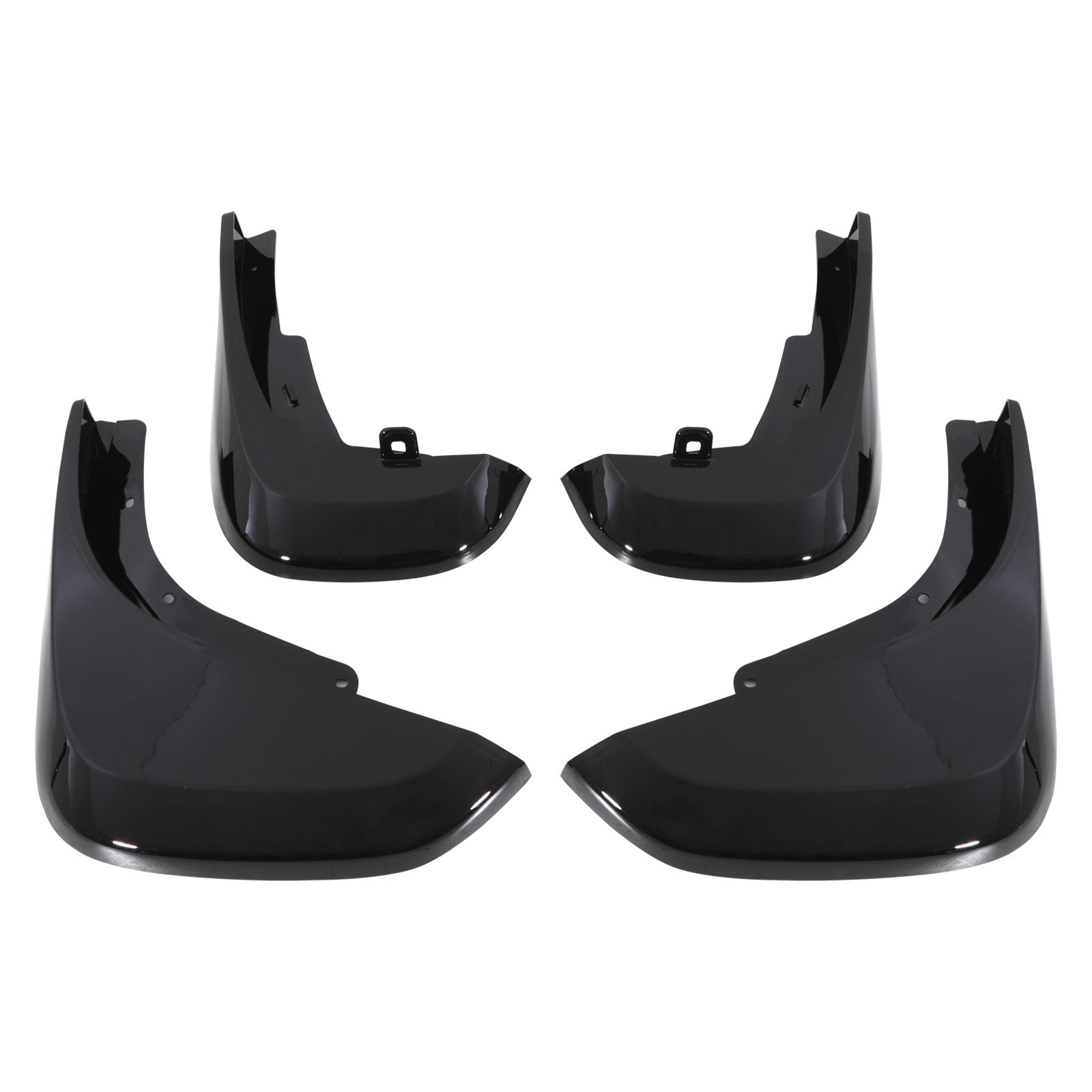 Predator 4x4 Gloss Black Mud Flaps Kit To Fit Land Rover Defender L663 2020+