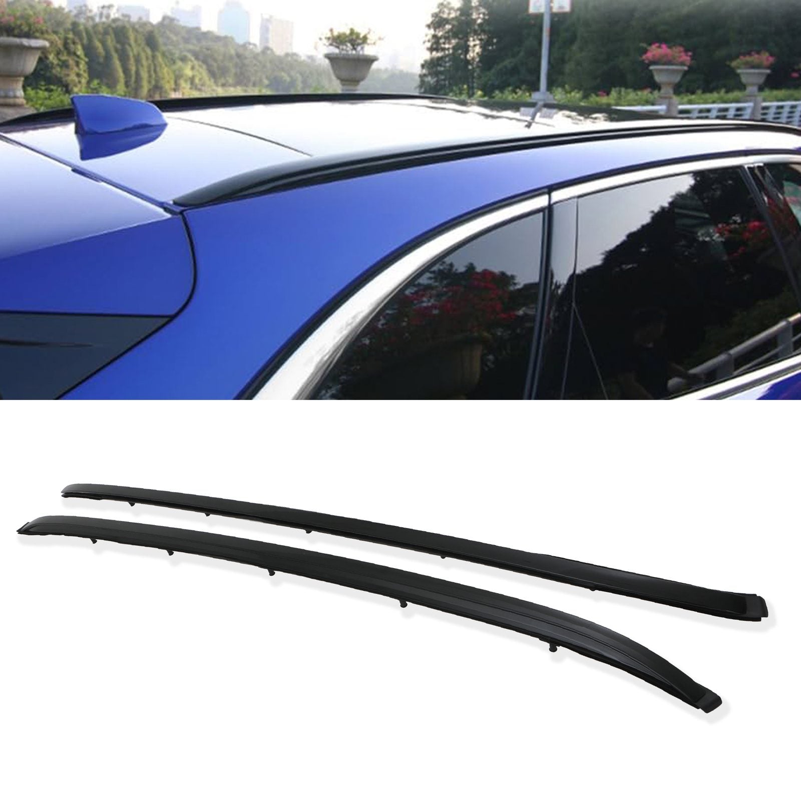 Jaguar F-Pace X761 16-20 Full Length Black Roof Rails