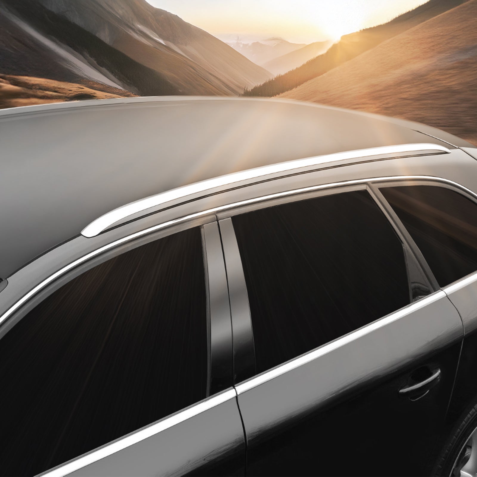 Predator 4x4 Full Length Silver Roof Rails To Fit Range Rover Sport L494 14-19