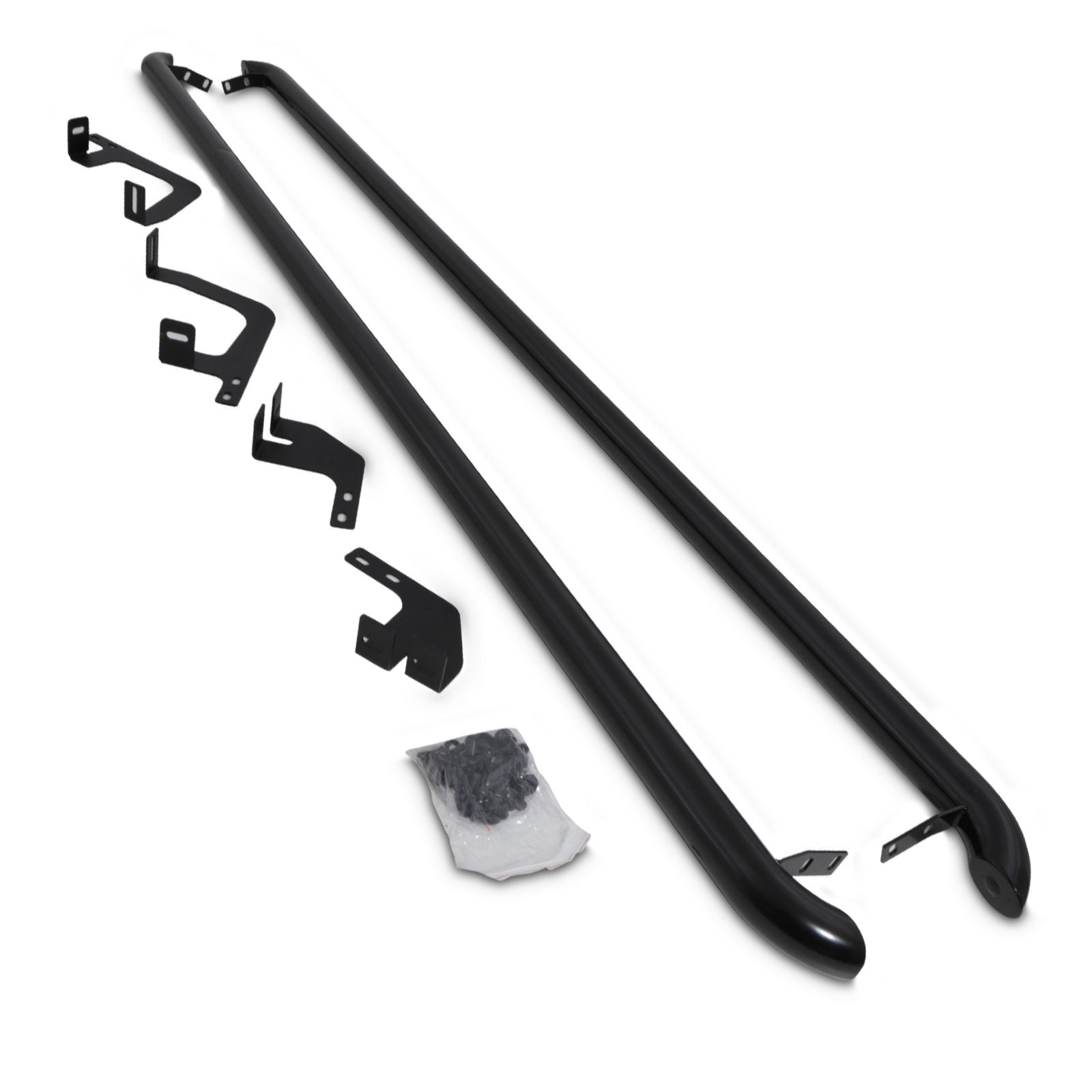 Ford Transit Custom SWB 2013+ Gloss Black Side Bars