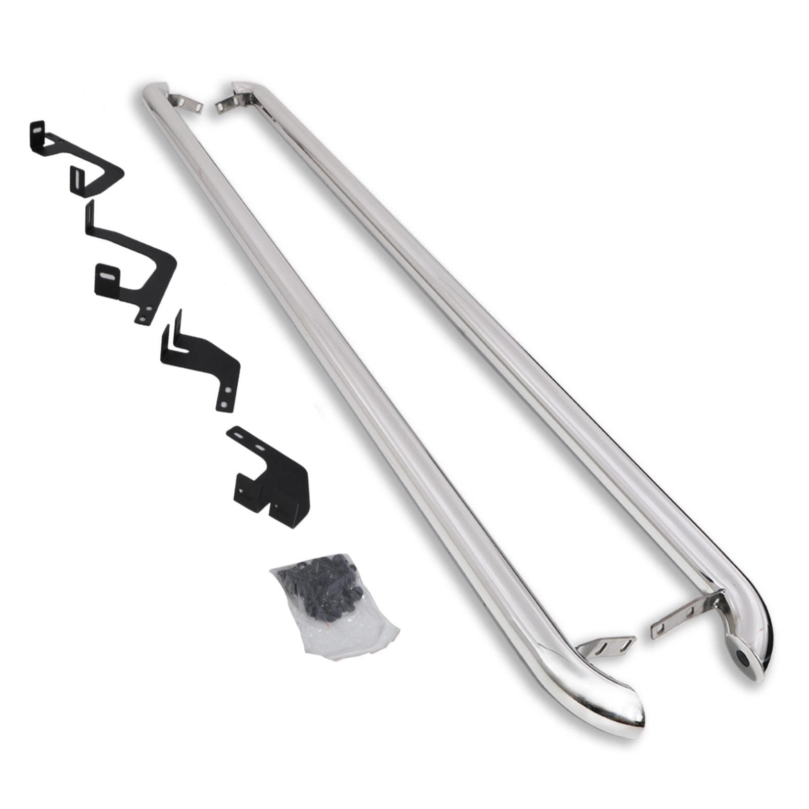 Ford Transit Custom SWB 2013+ Stainless Steel Side Bars