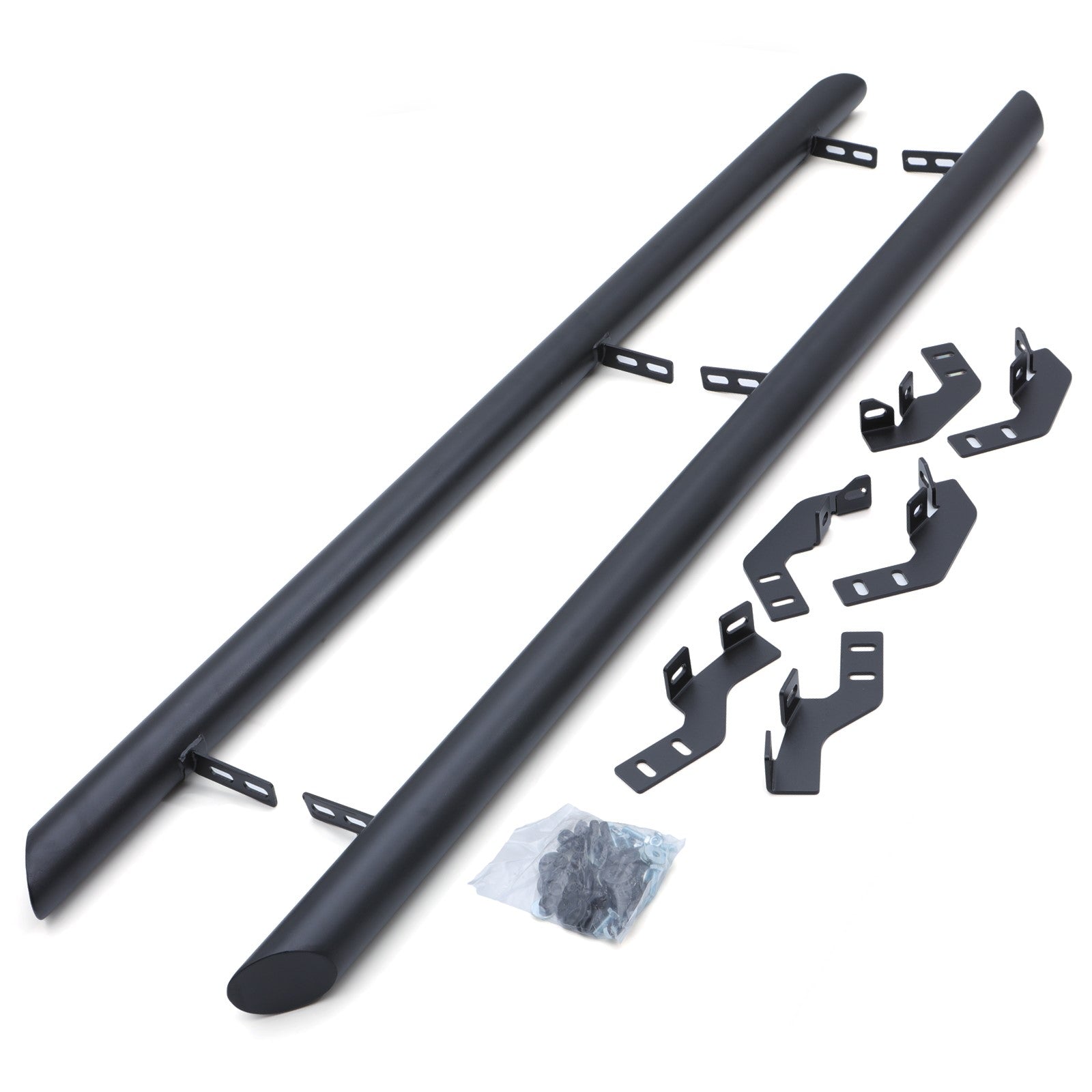 VW Amarok MK1 Double Cab 10-20 Matte Black 3" Side Bars