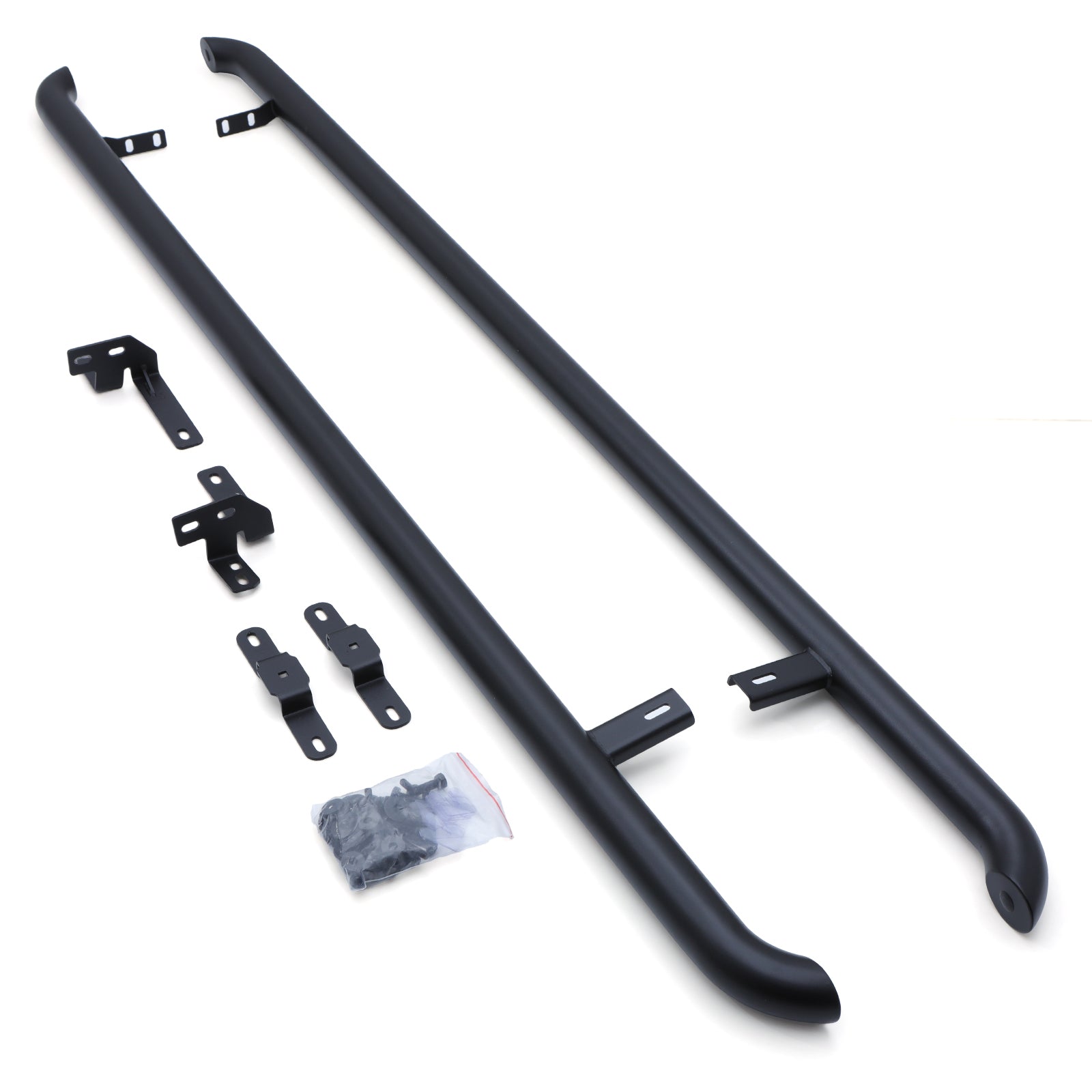 Ford Transit Custom SWB MK2 2023+ Matte Black 2.4" Side Bars