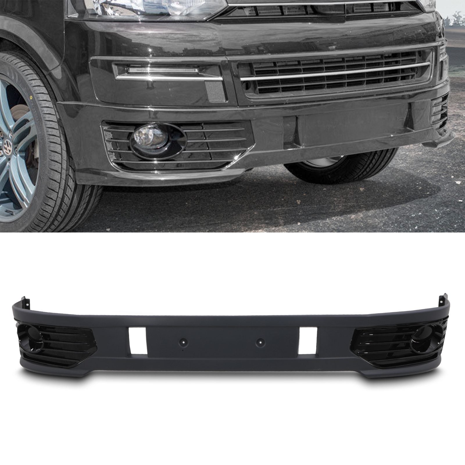 VW Transporter T5.1 10-15 Sportline Look Front Splitter