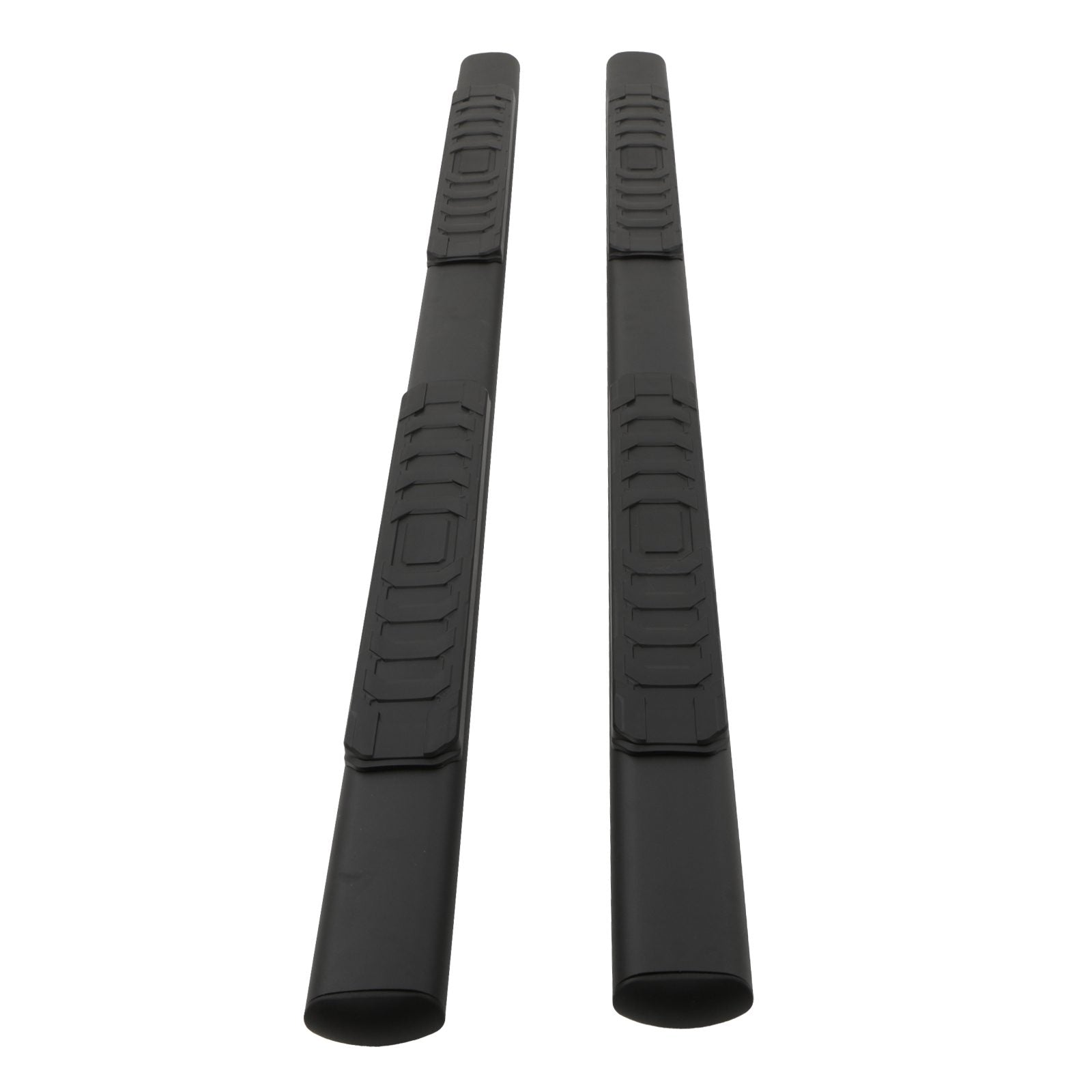 VW Amarok 2010-2020 Black Oval Side Bars With Foot Grips