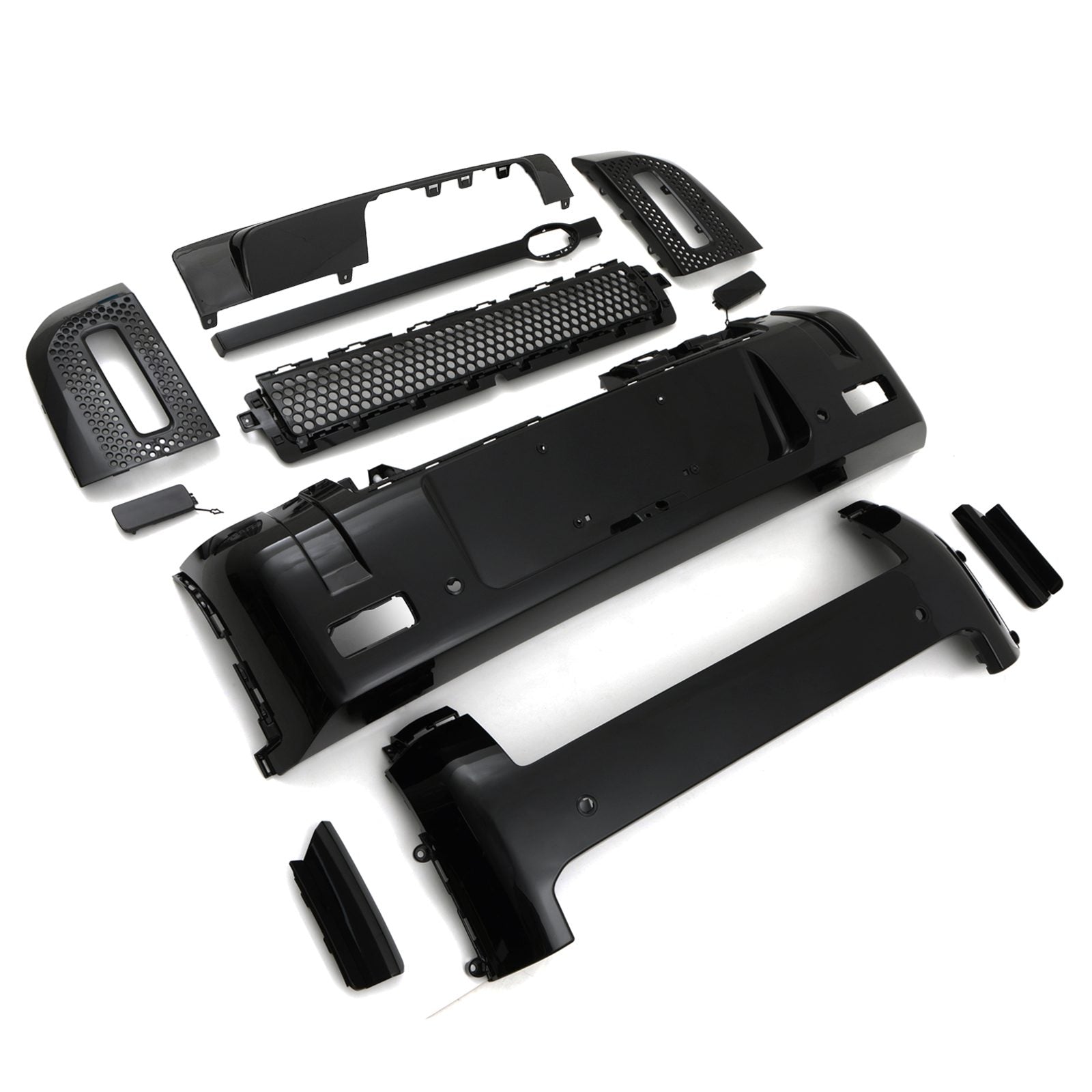 Predator 4x4 Black Pack Full Bumper Trim Kit To Fit Land Rover Defender L663 2020+