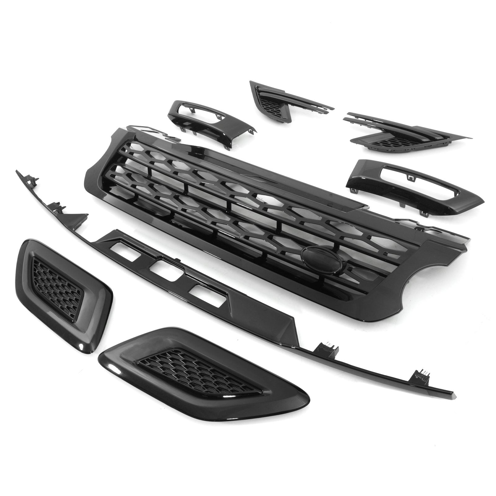 Predator 4x4 Gloss Black Body Trim Kit To Fit Range Rover Sport L494 13-17