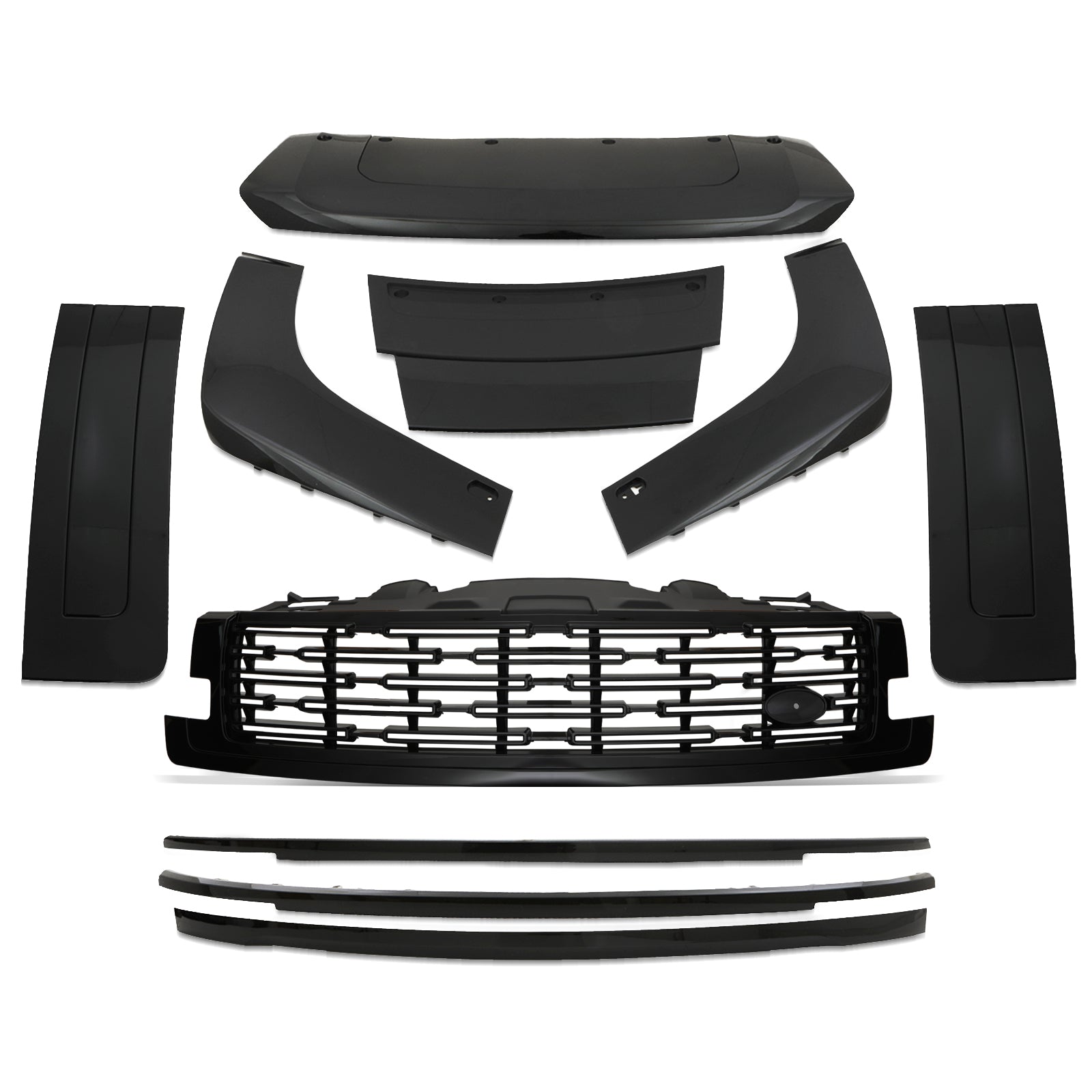 Predator 4x4 Black Body Trim Kit &amp; Grille To Fit Range Rover Vogue L460 2022+