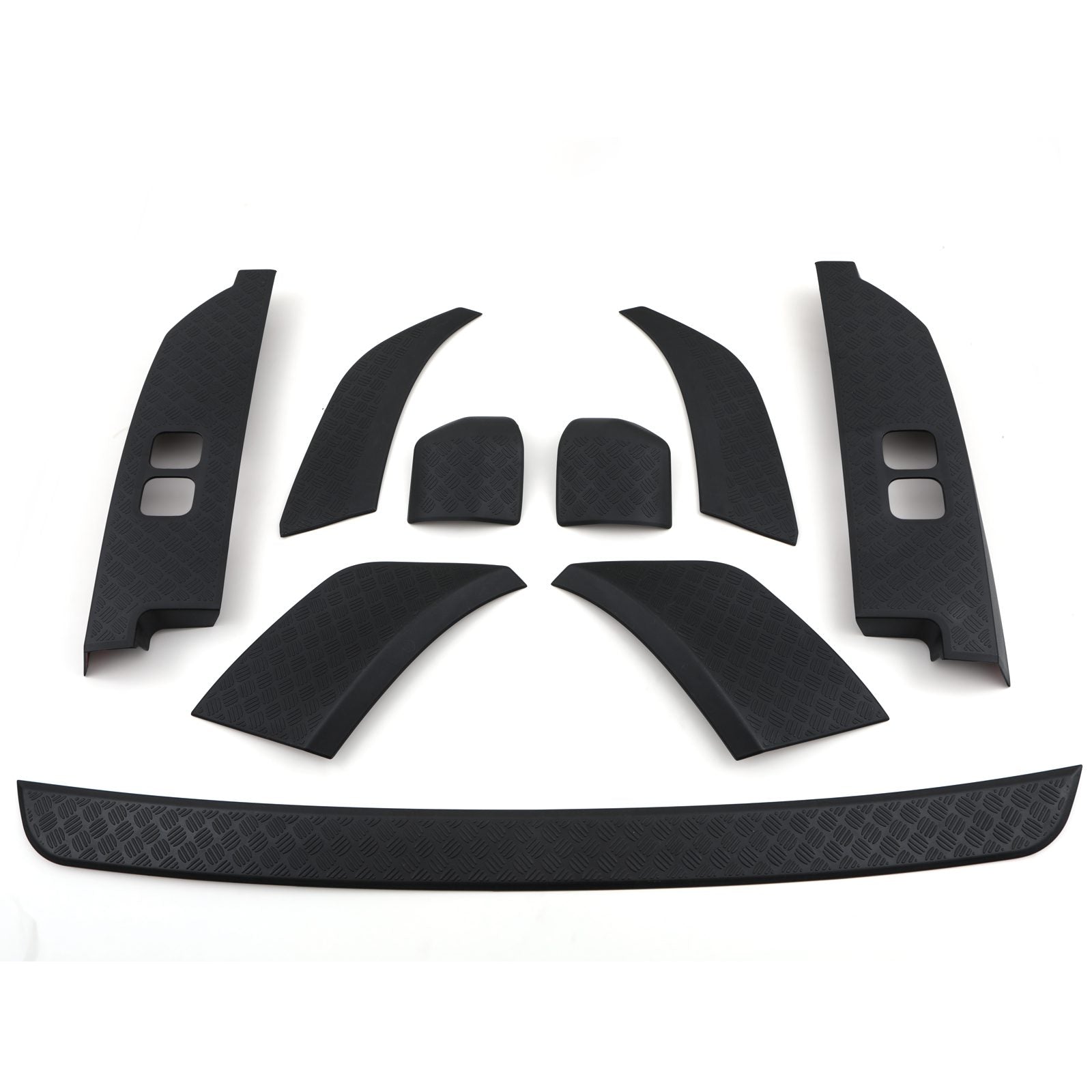 Predator 4x4 Chequer Plate Trim Kit & Rear Bumper Protector To Fit Land Rover Defender L663 2020+