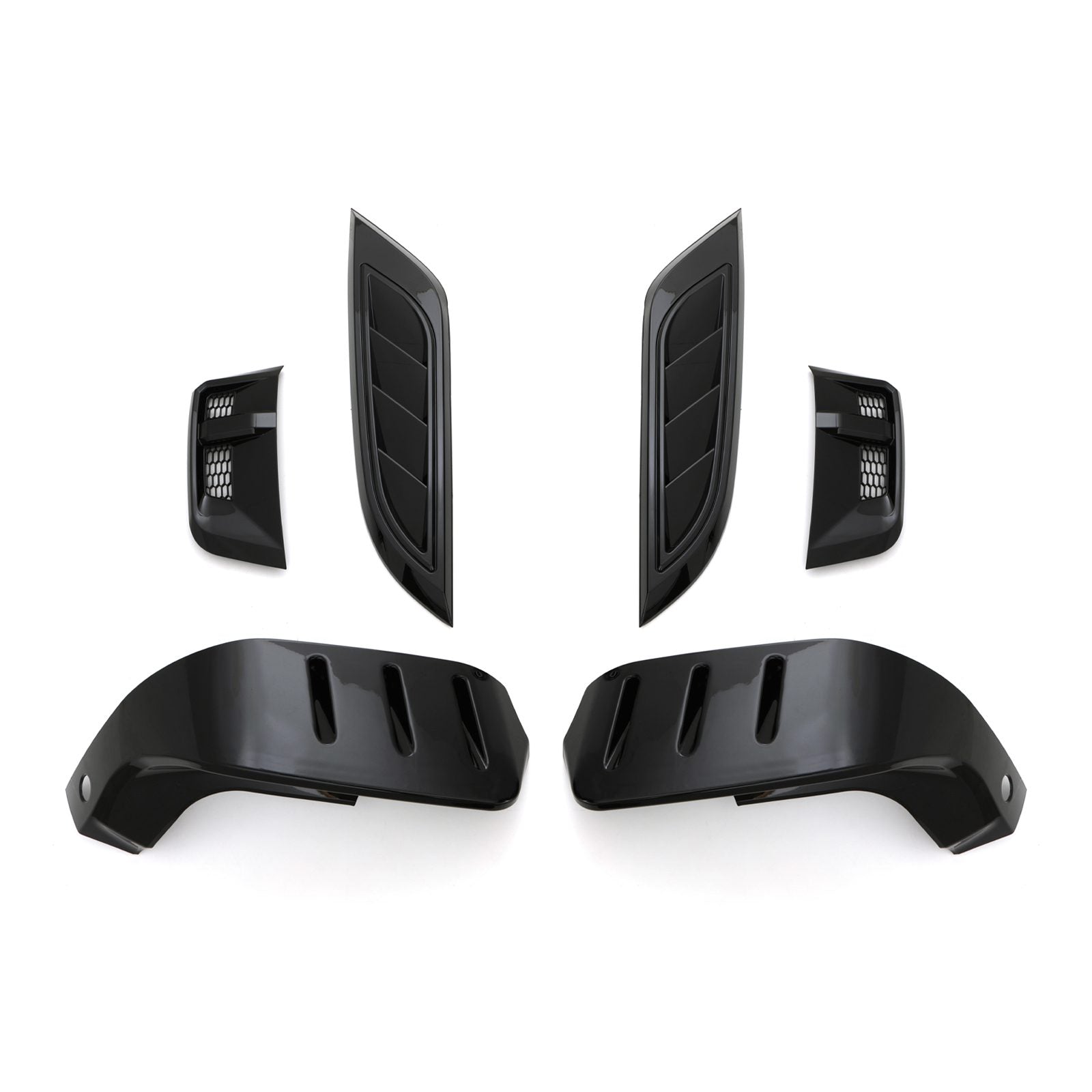 Predator 4x4 Gloss Black Front Trim Kit Kit To Fit Land Rover Defender L663 2020+