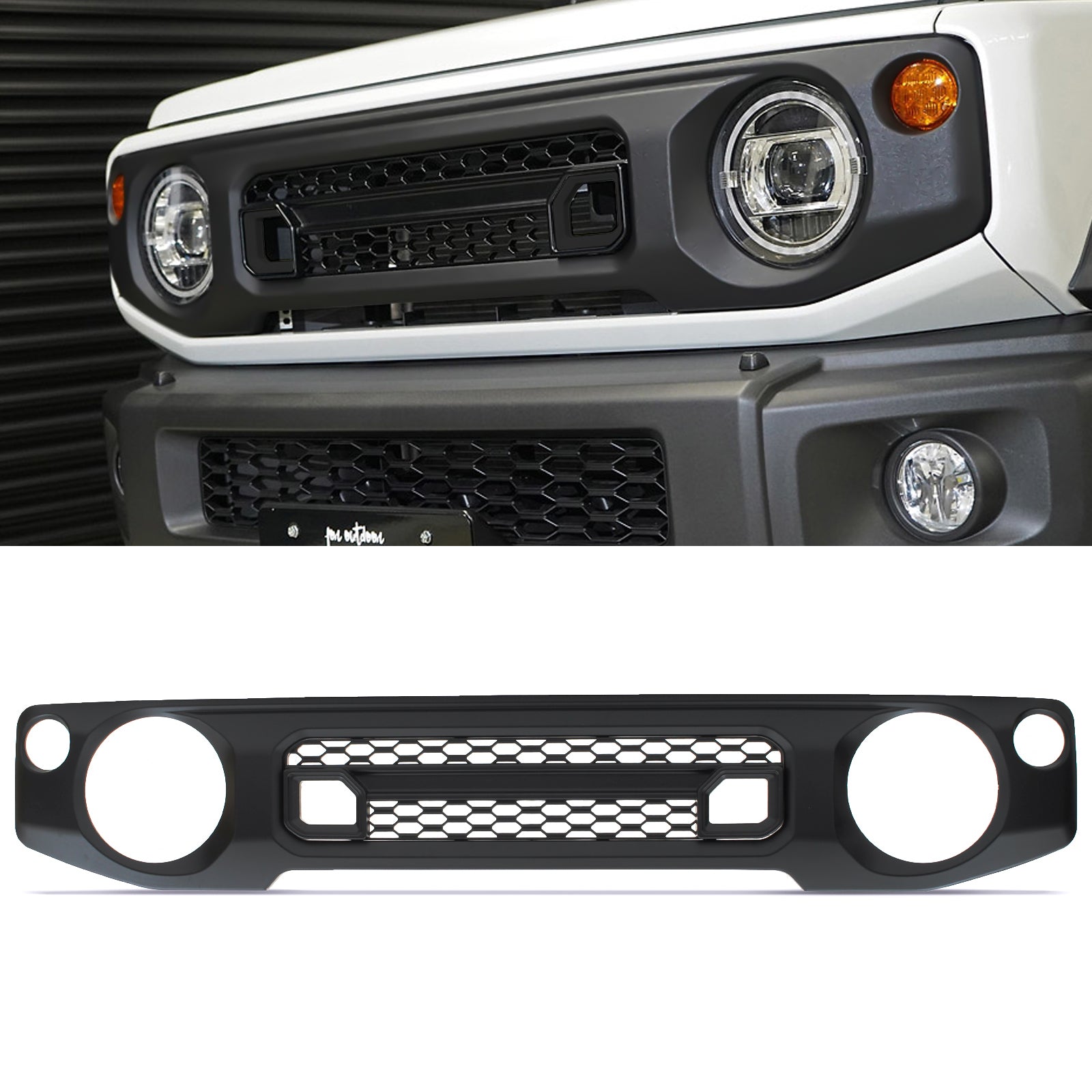 Suzuki Jimny MK4 JB74 2018+ Matte Black Front Grille
