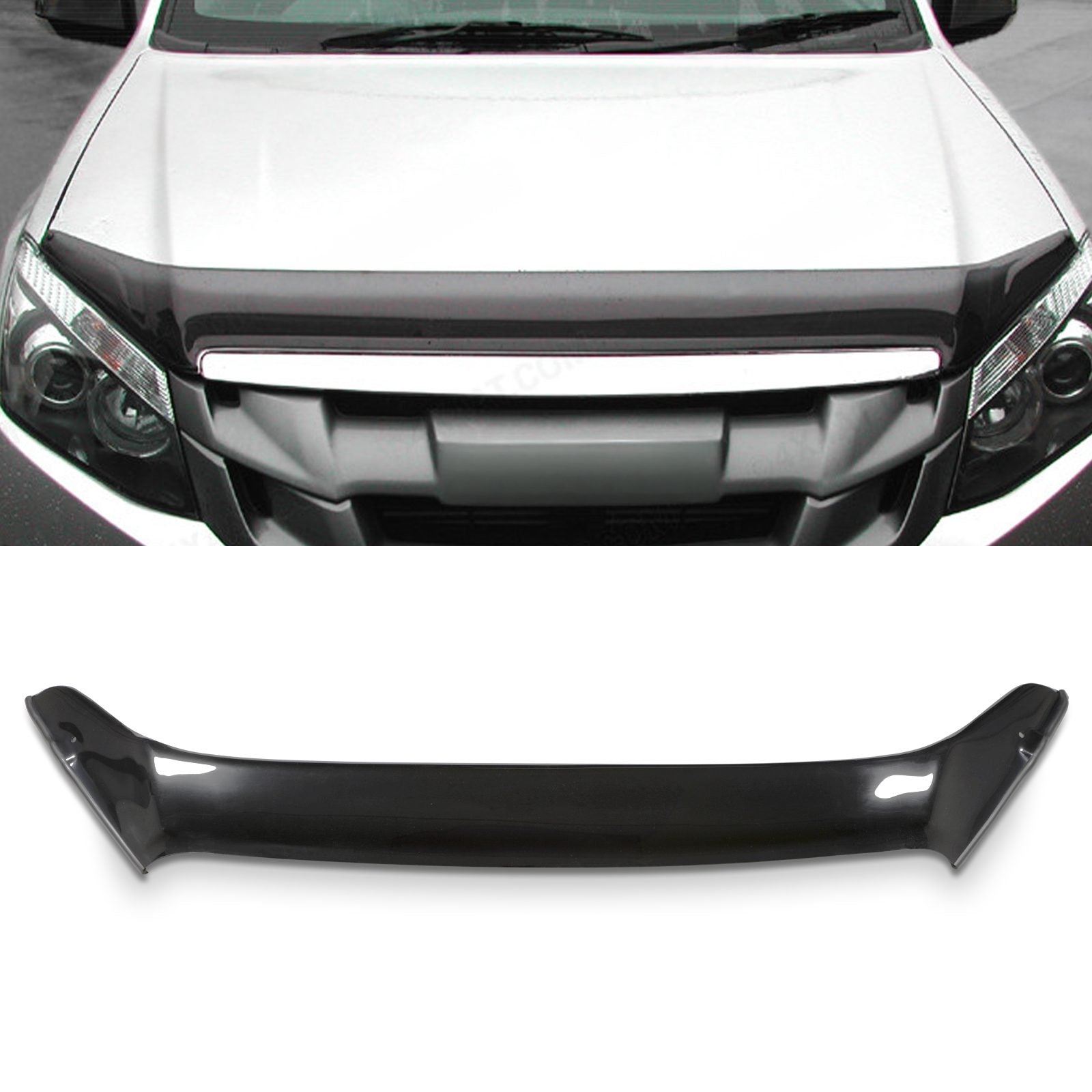 Isuzu D Max RT 15-19 Black Bonnet Guard Protector