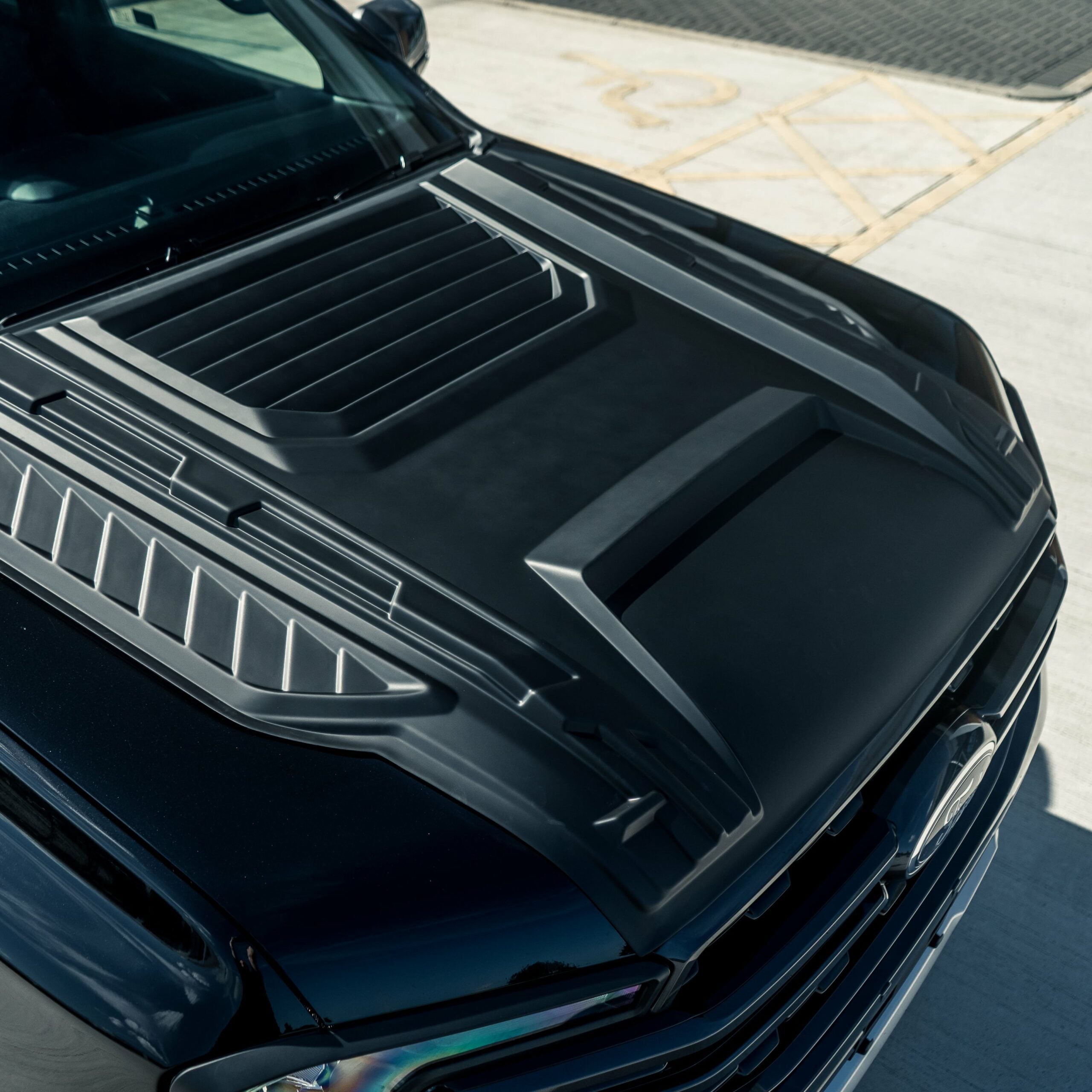 Ford Ranger T9 2023+ Matte Black Bonnet Vent Cover