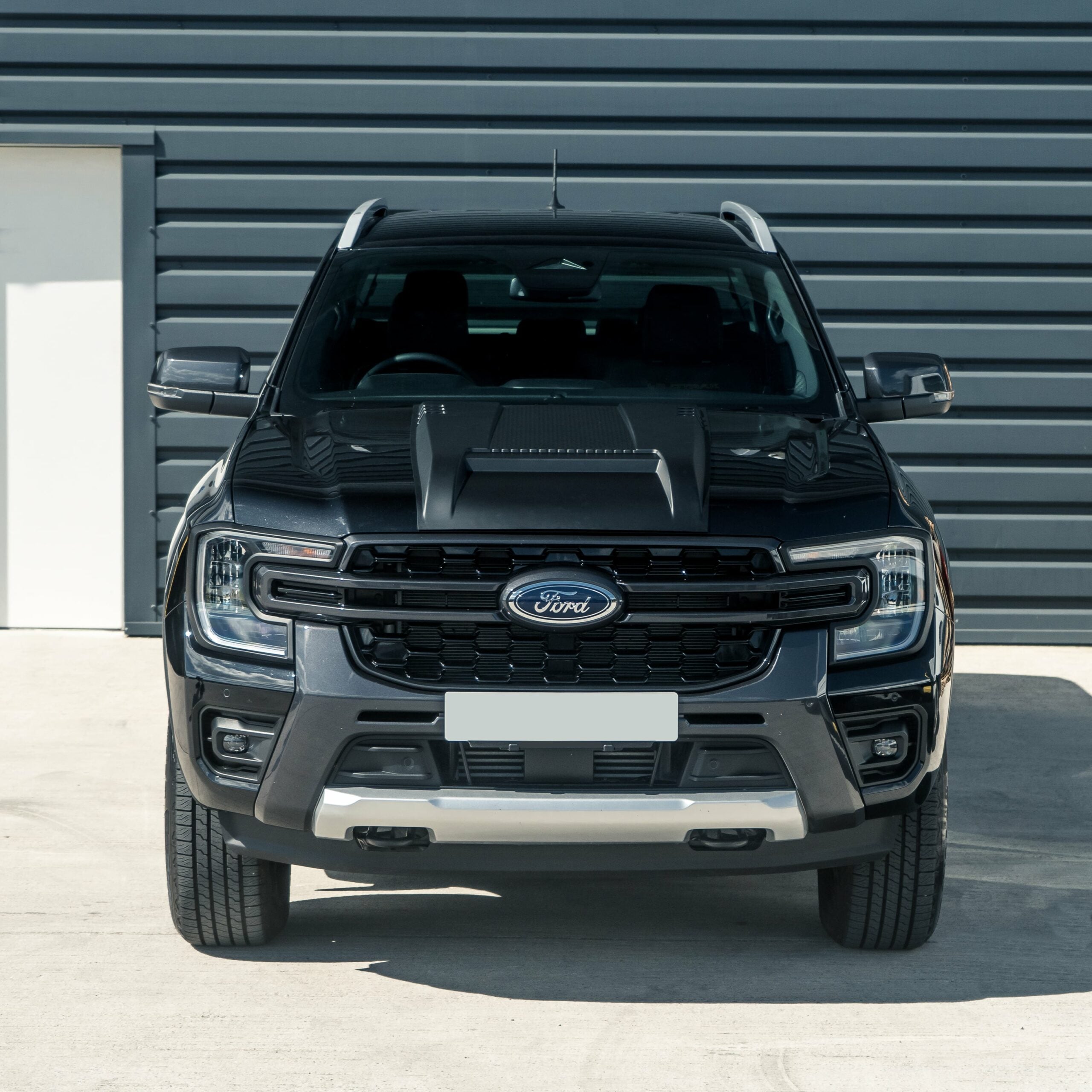 Ford Ranger T9 2023+ Matte Black ABS Bonnet Scoop Cover