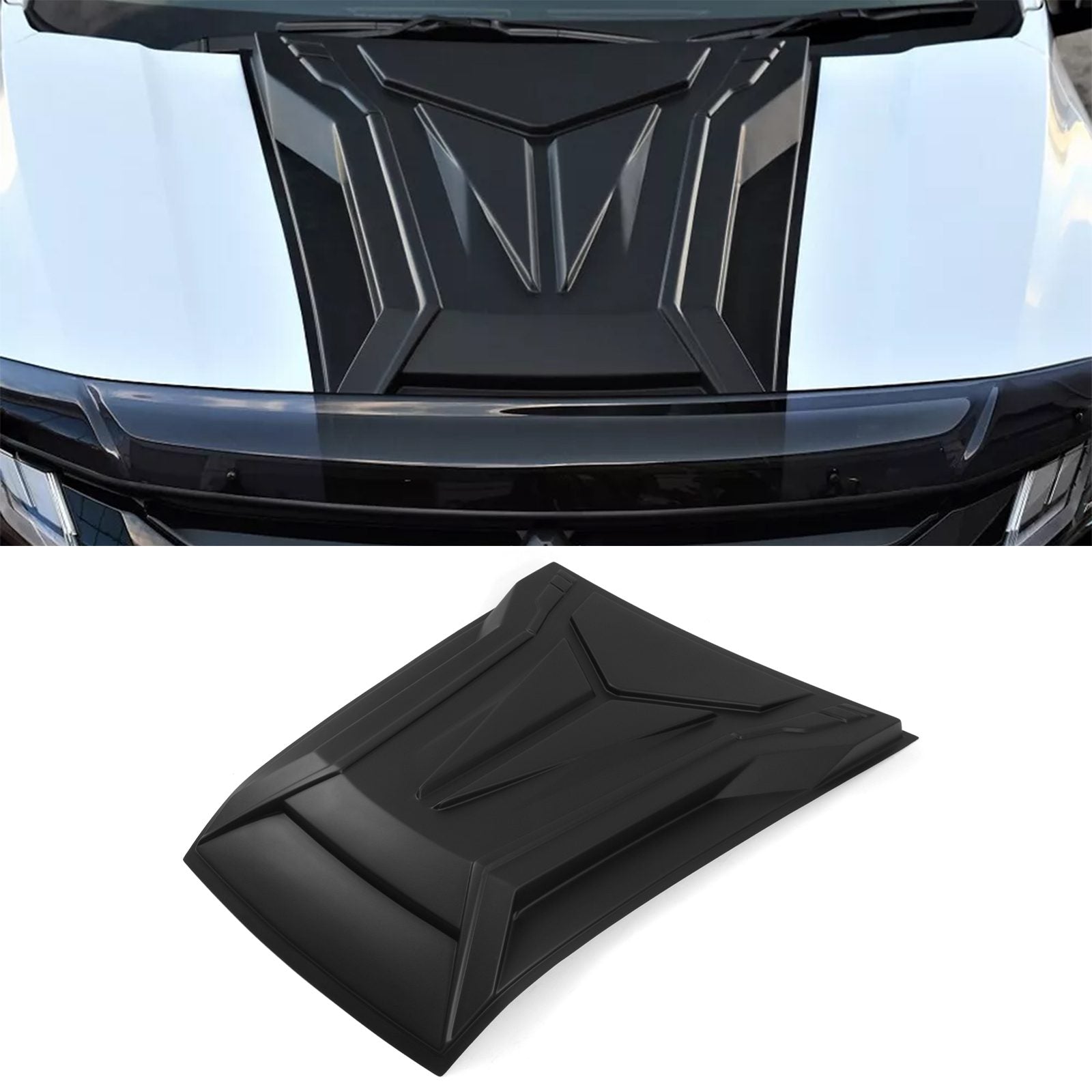 Mitsubishi L200 Triton 19-23 Black Bonnet Scoop