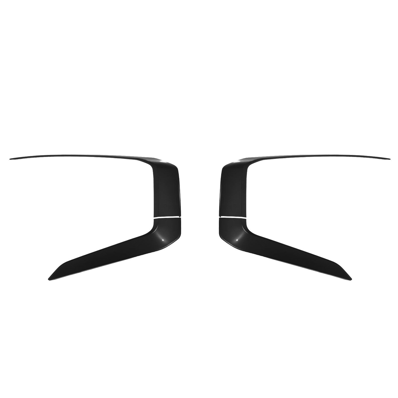 Mitsubishi L200 Triton Gloss Black Front Bumper Trim Covers 2019+