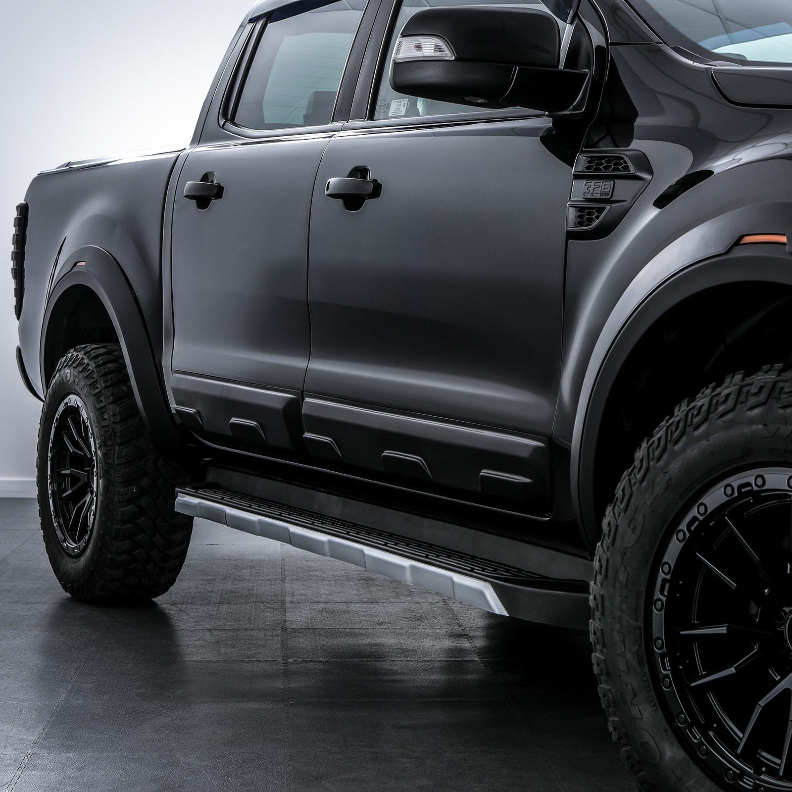 Ford Ranger T6 T7 T8 12-21 Matte Black Body Cladding Door Kit