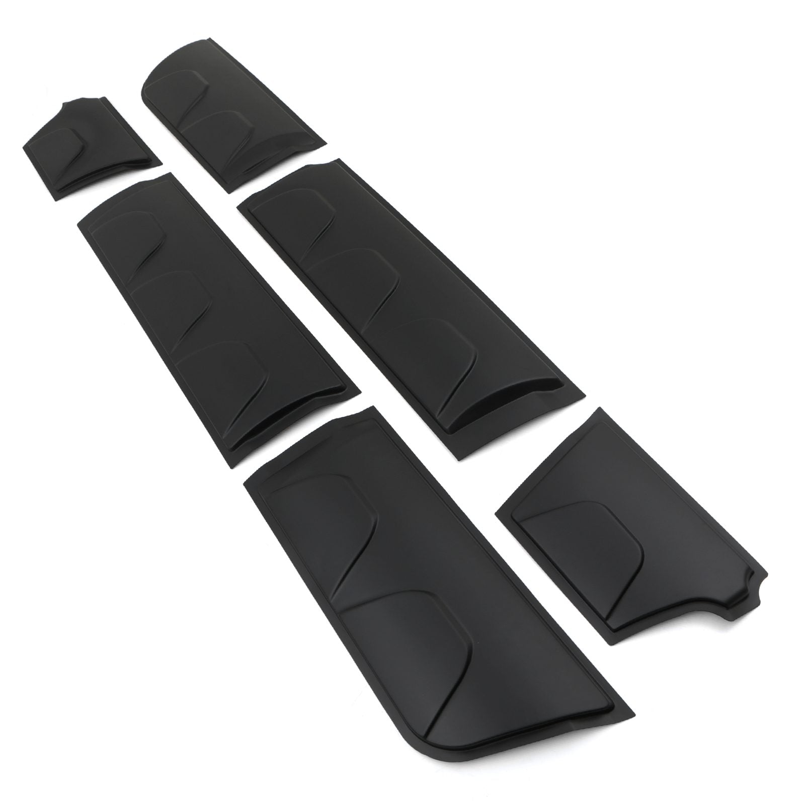 Volkswagen VW Amarok 10-20 6pc Matte Black Body Cladding Kit