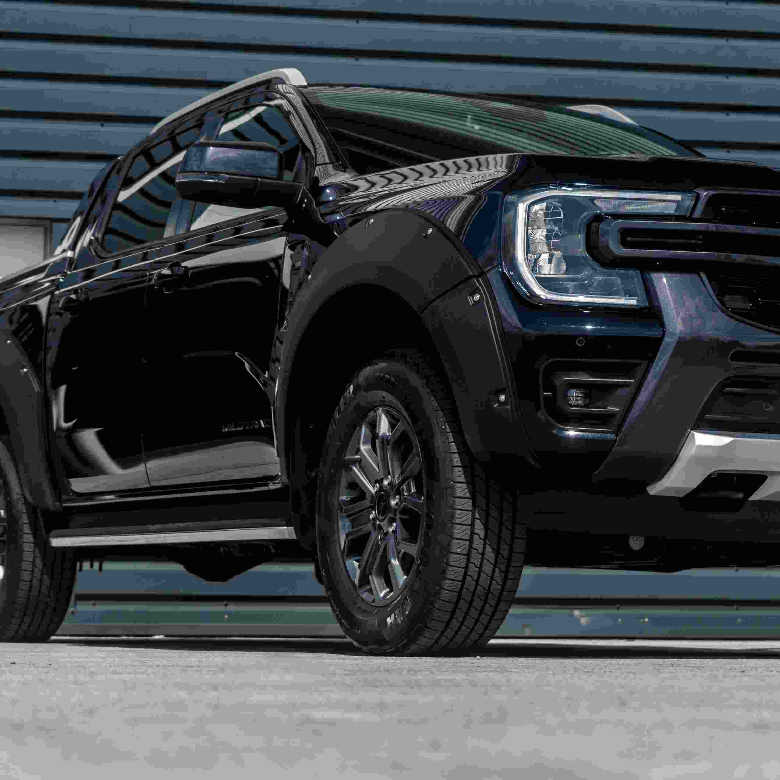Ford Ranger T9 Wildtrak 2023+ 85mm Matte Black Wheel Arch Kit