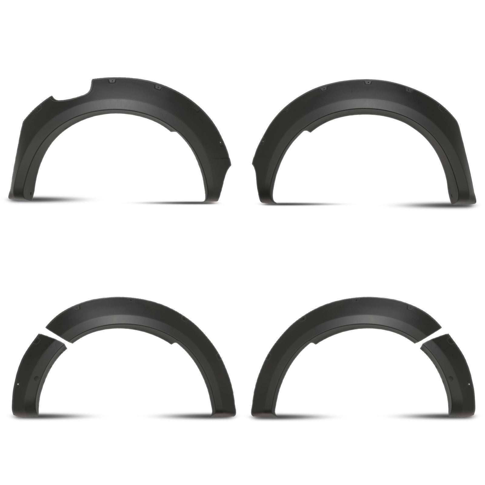 Ford Ranger T9 Wildtrak 2023+ Matte Black Wheel Arch Kit With Sensor Holes