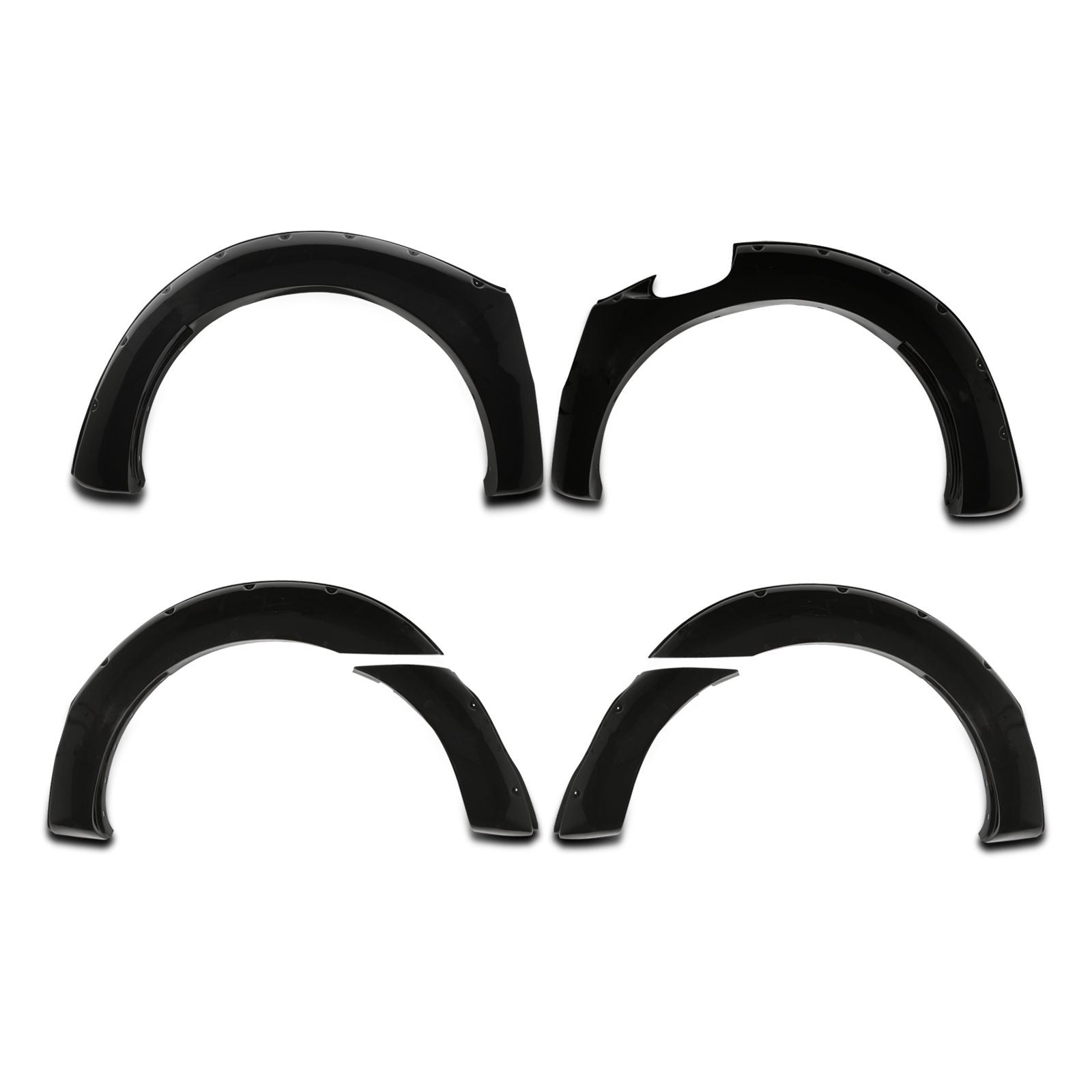 Ford Ranger T8 18-21 55mm Gloss Black Wheel Arches Kit