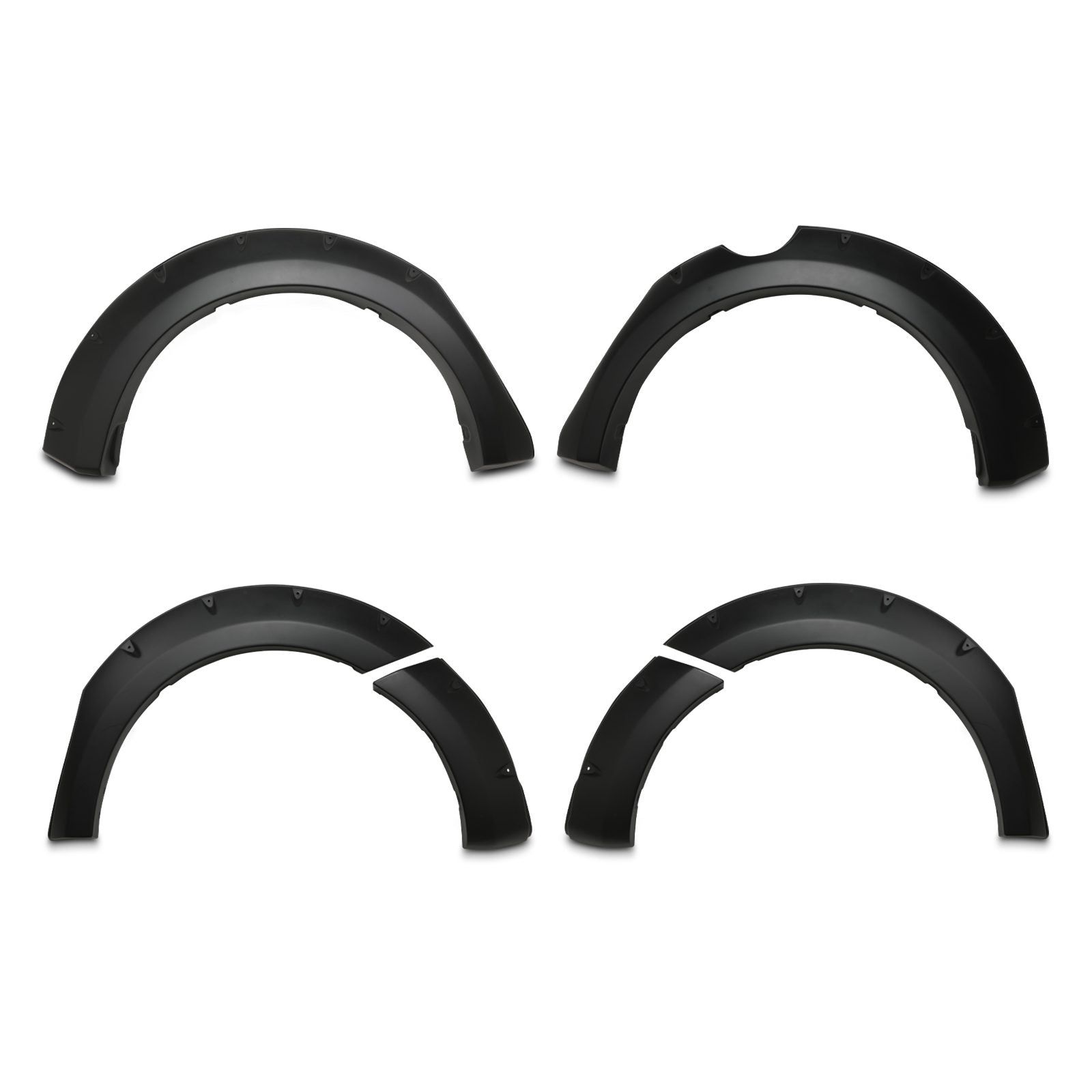 Mitsubishi L200 Triton 15-18 Matte Black Wheel Arches