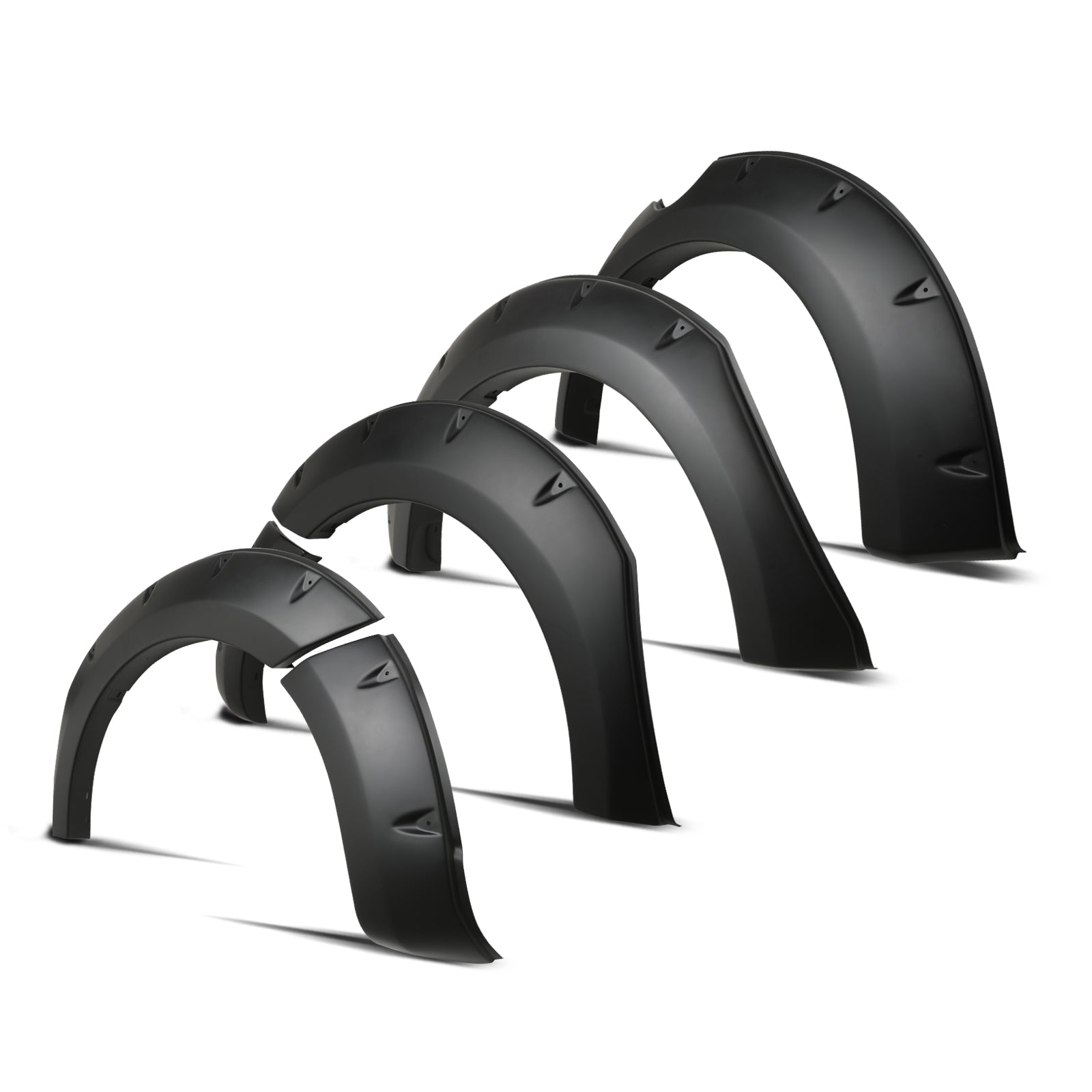 Mitsubishi L200 Triton 15-18 Matte Black Wheel Arches