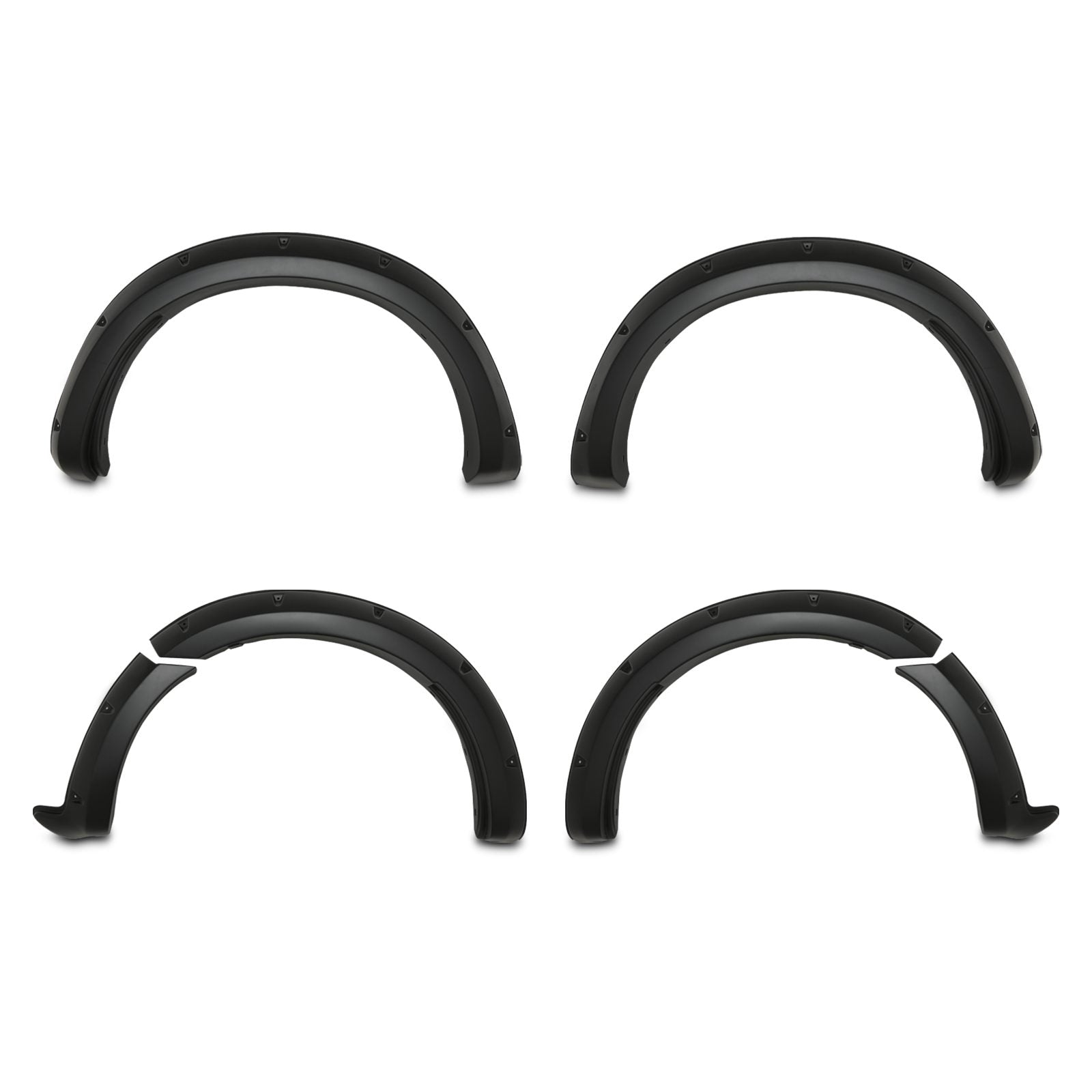 Isuzu D-Max RG 2021+ Matte Black 75mm Wheel Arches