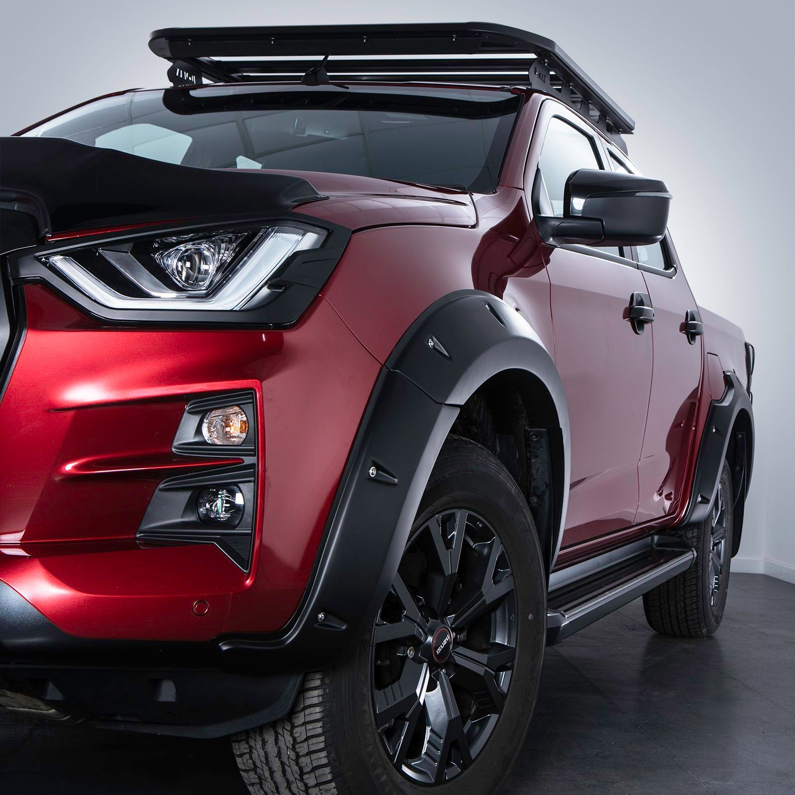 Isuzu D-Max RG 2021+ Matte Black 75mm Wheel Arches