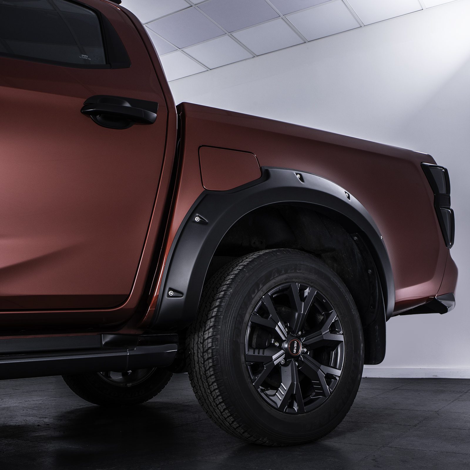 Isuzu D-Max RG 2021+ Matte Black 75mm Wheel Arches