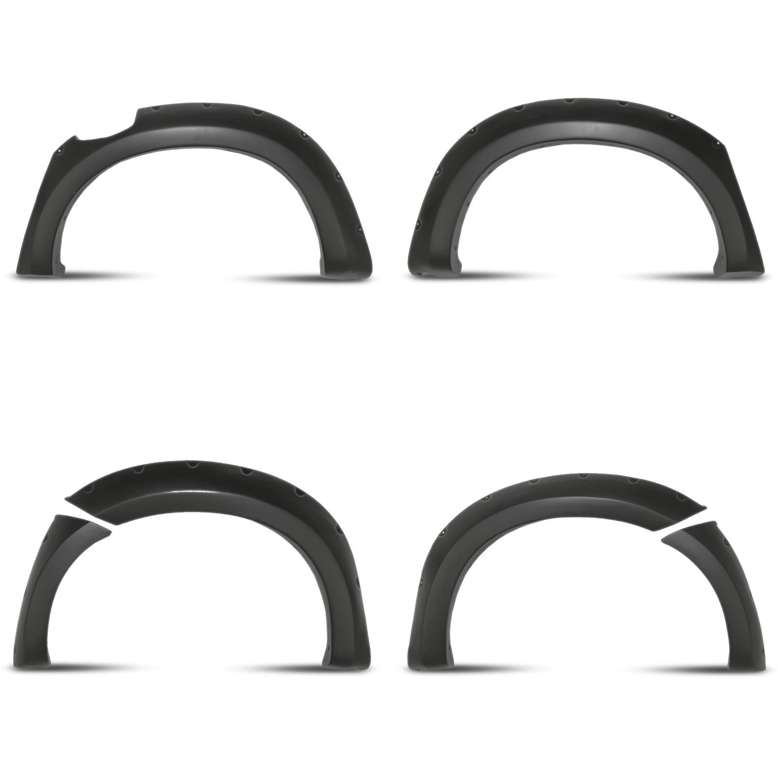 Isuzu D Max 2012-15 60mm Matte Black Wheel Arch Kit