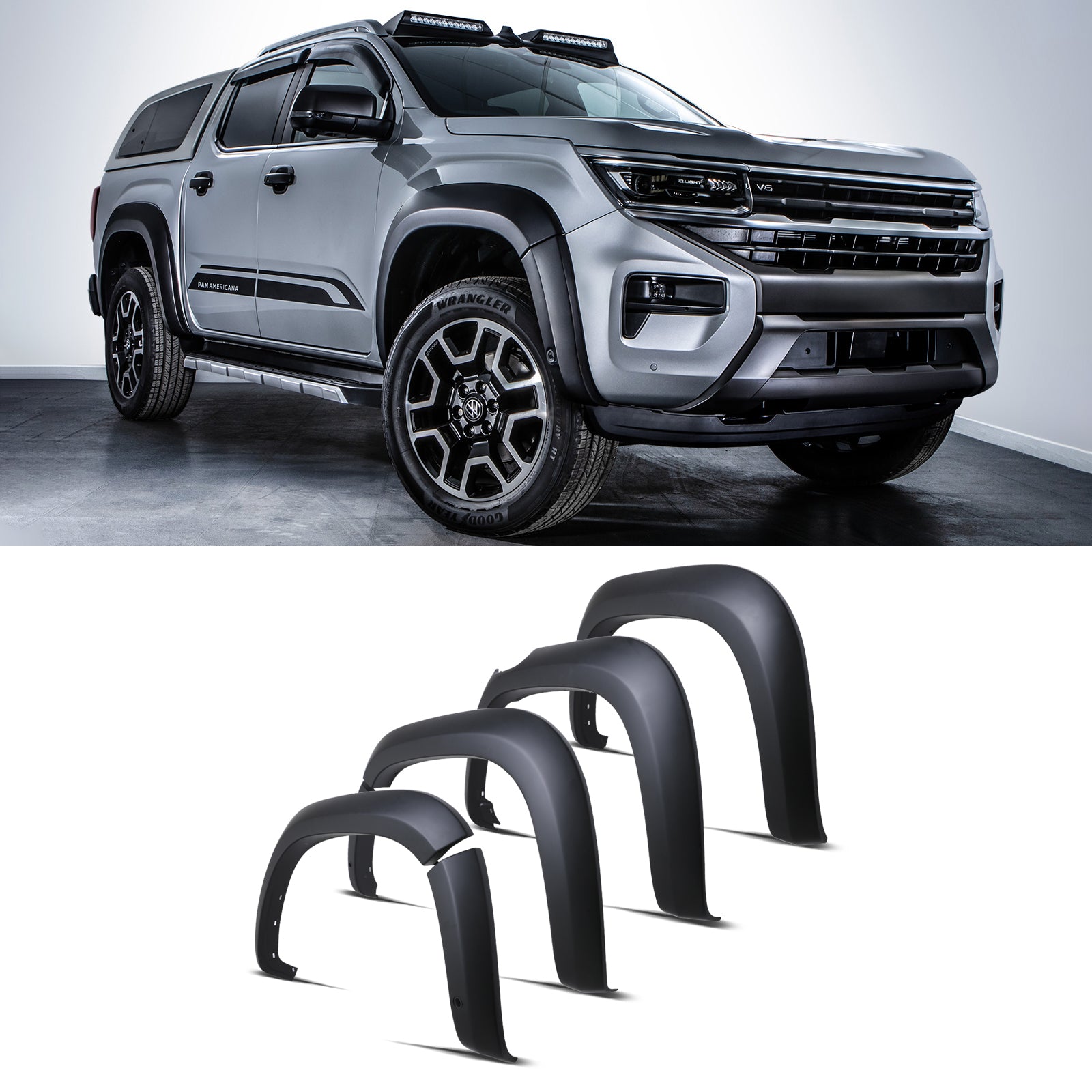 New VW Amarok MK2 2023+ Gloss Black OEM Look Wheel Arches