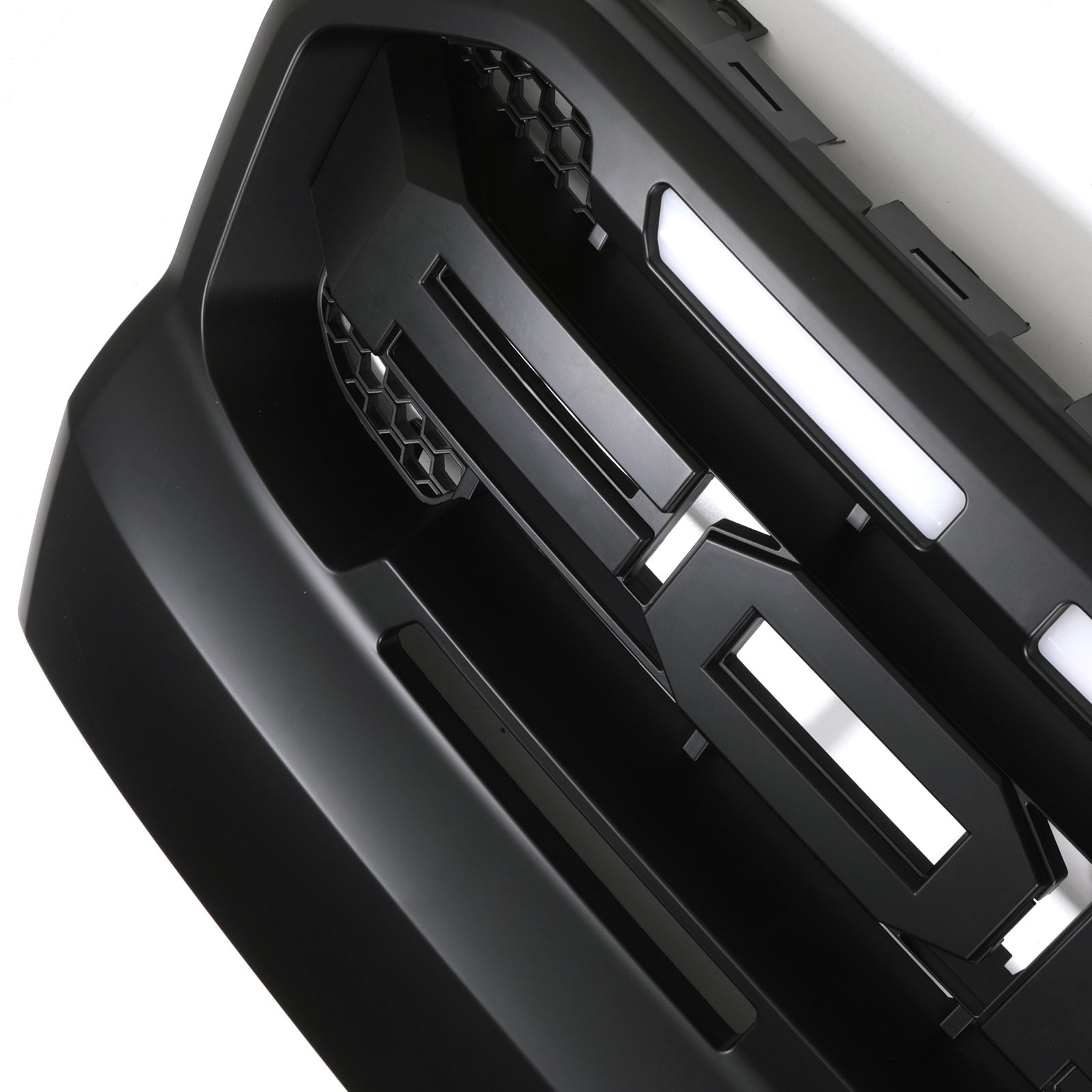 Ford Ranger T7 15-17 Matte Black LED Light Grille