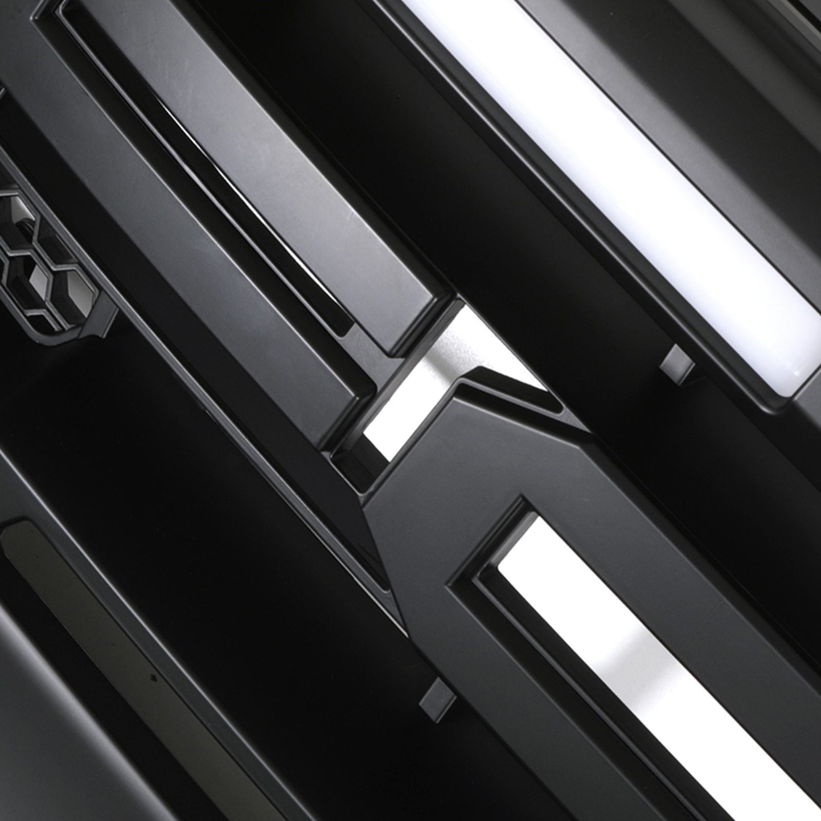 Ford Ranger T7 15-17 Matte Black LED Light Grille