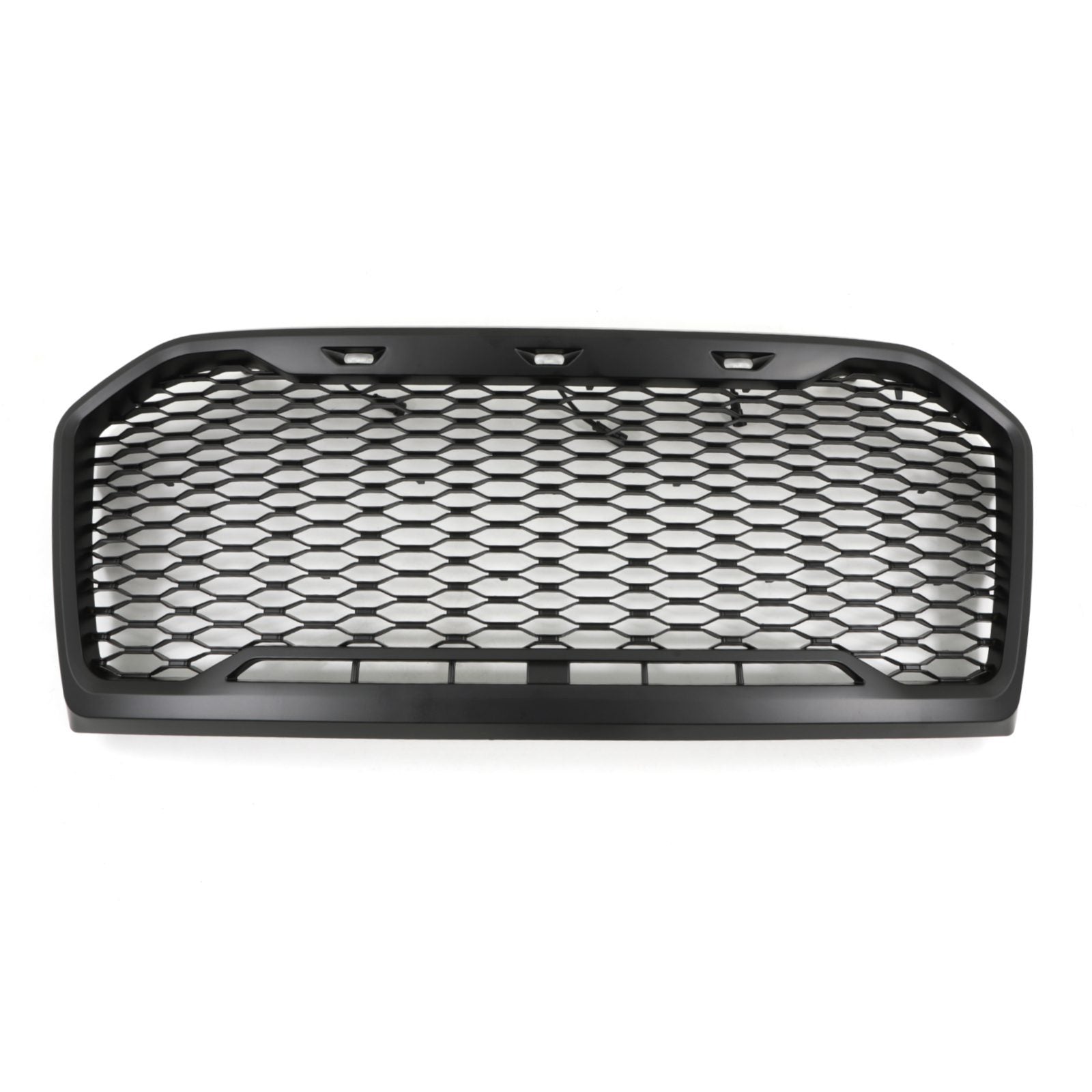 Ford Ranger T7 15-17 Matte Black Grille With White LED Lights