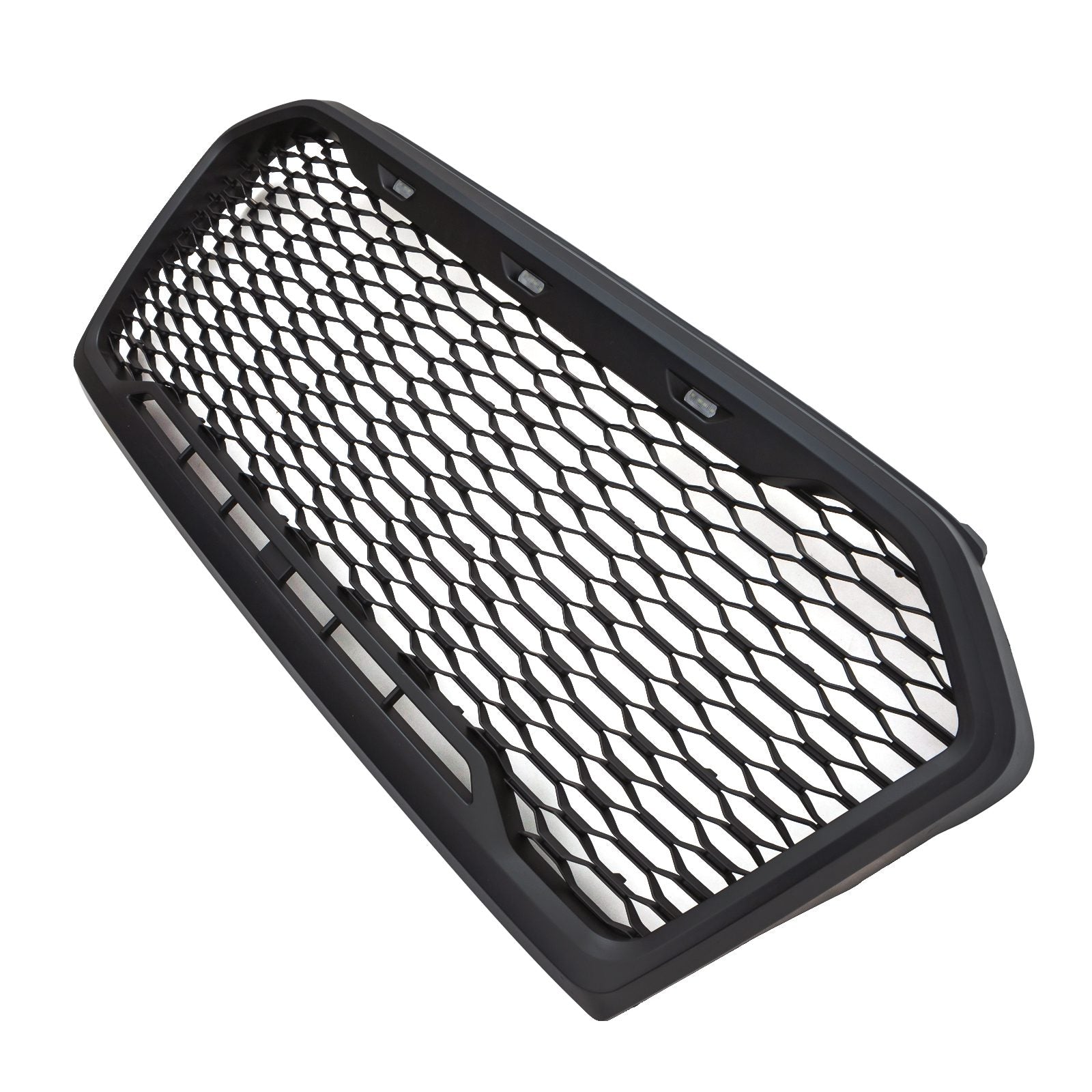 Ford Ranger T7 15-17 Matte Black Grille With White LED Lights