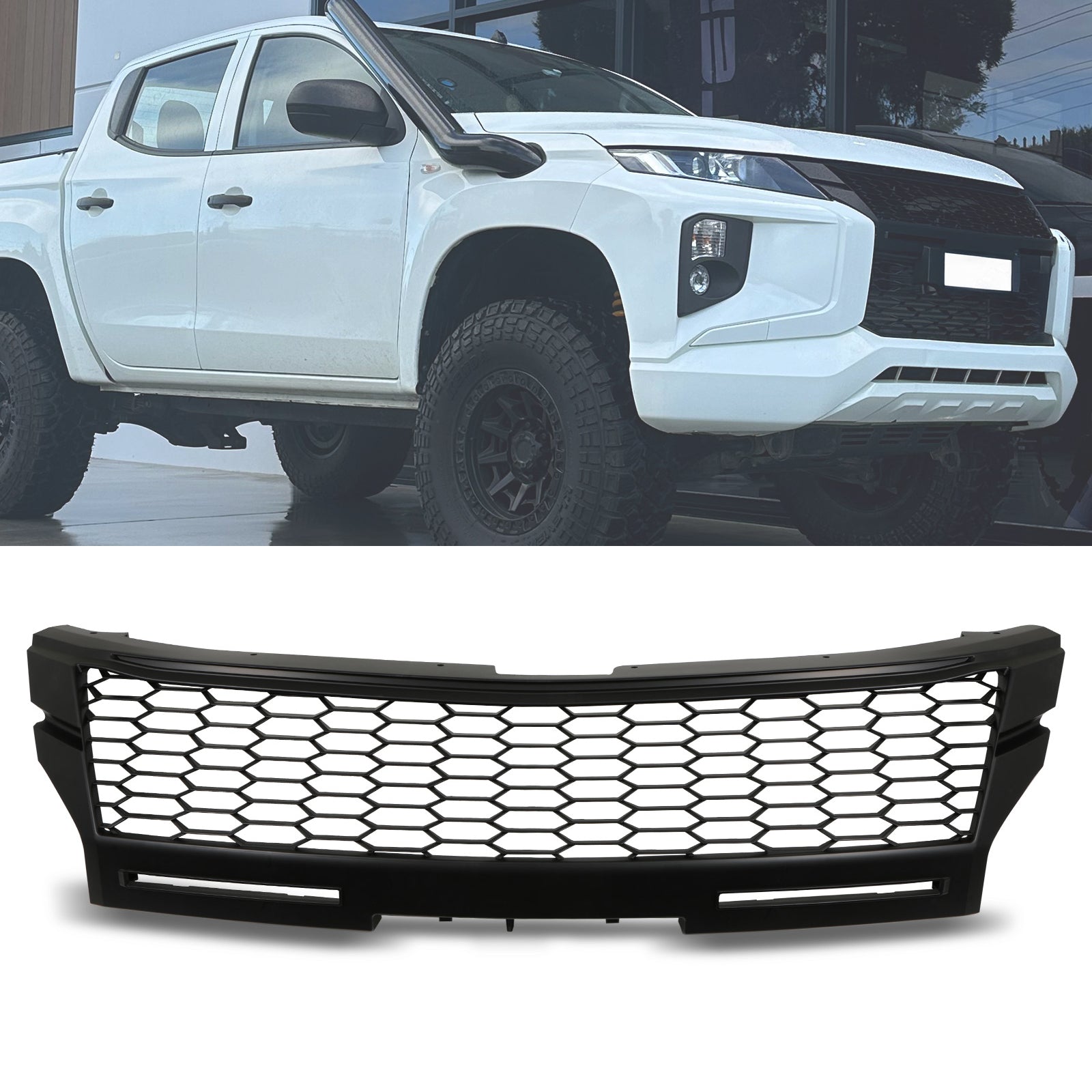 Mitsubishi L200 Triton 19-23 Badgeless Black Grille