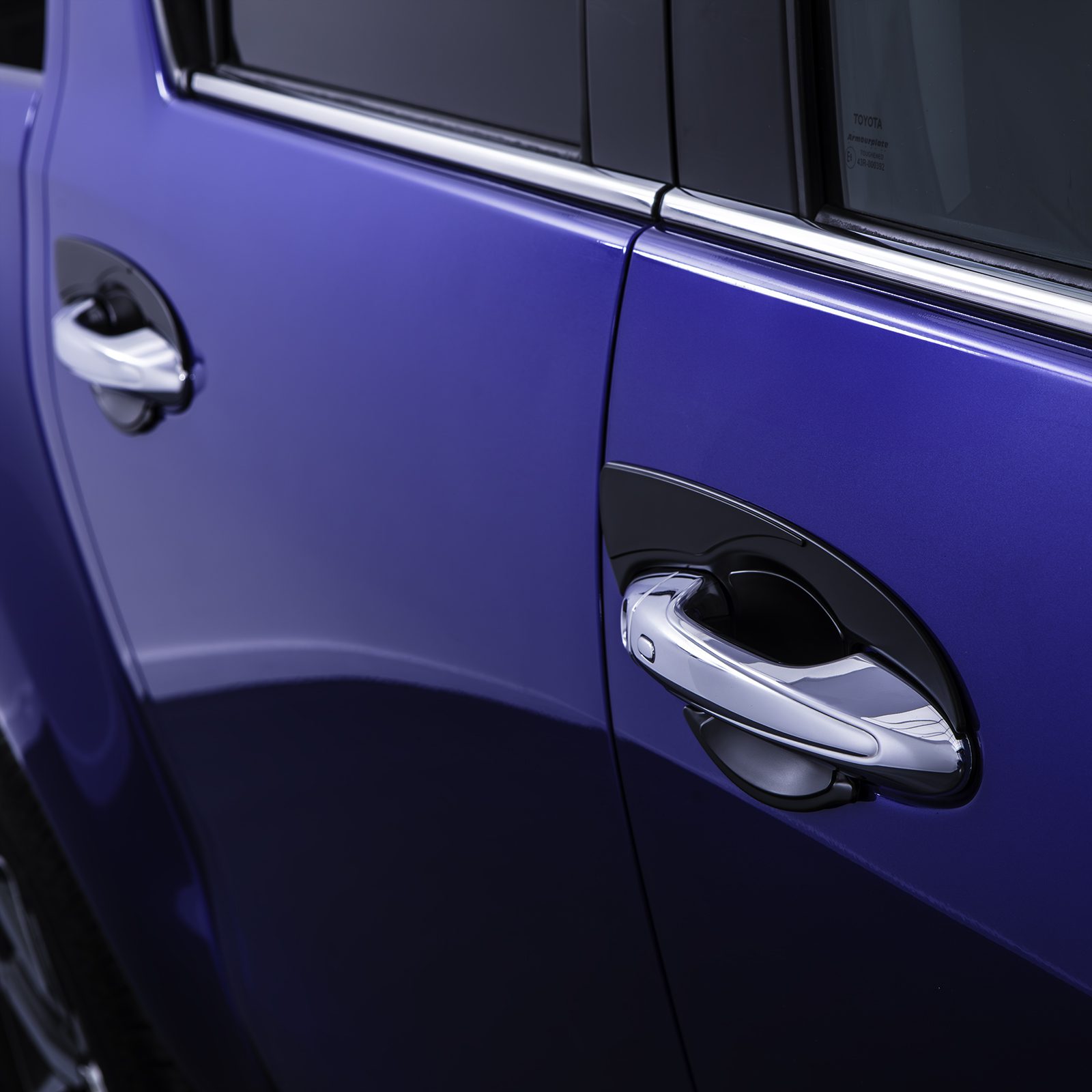 Toyota Hilux Revo MK8 15-21 Black Door Handle Inserts