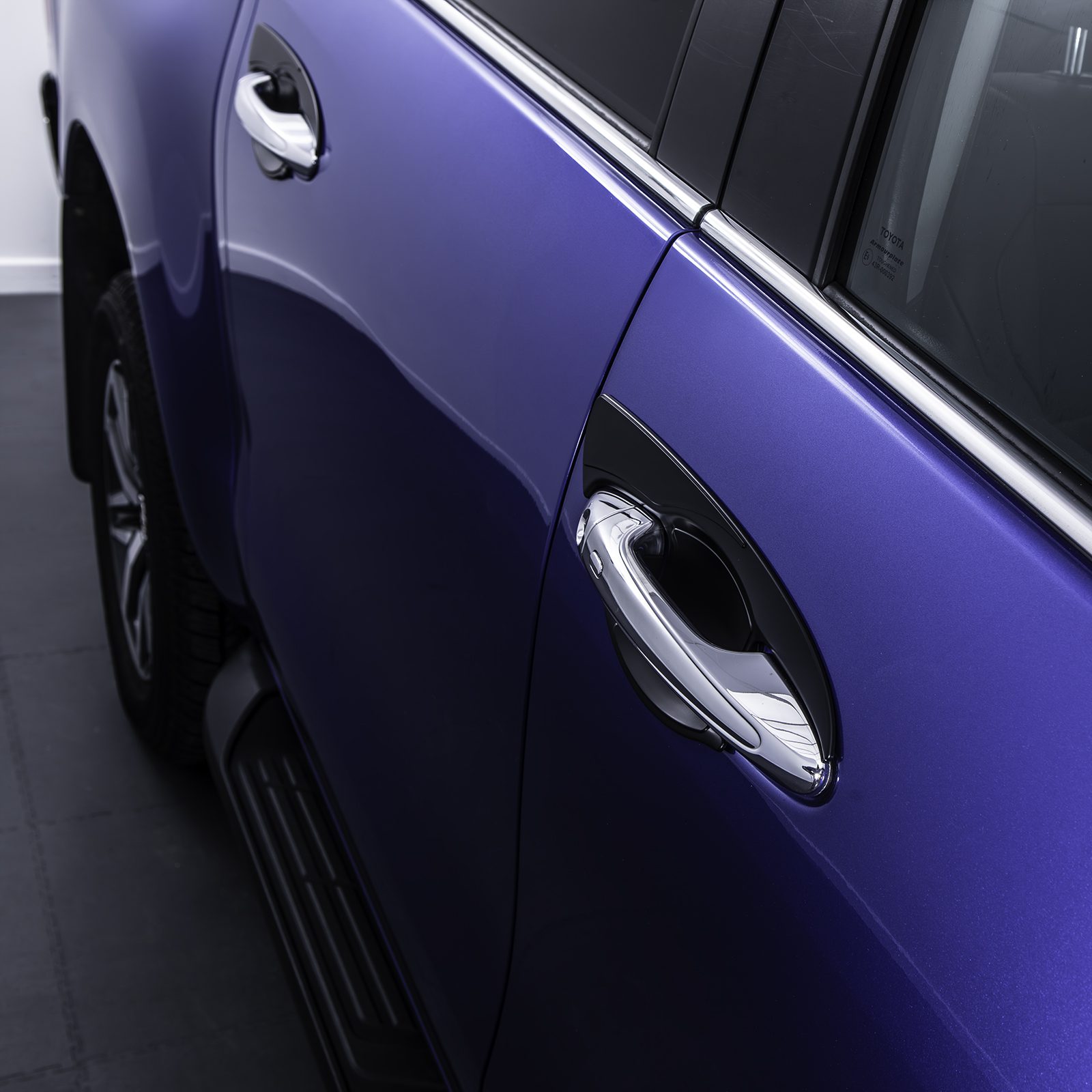 Toyota Hilux Revo MK8 15-21 Black Door Handle Inserts