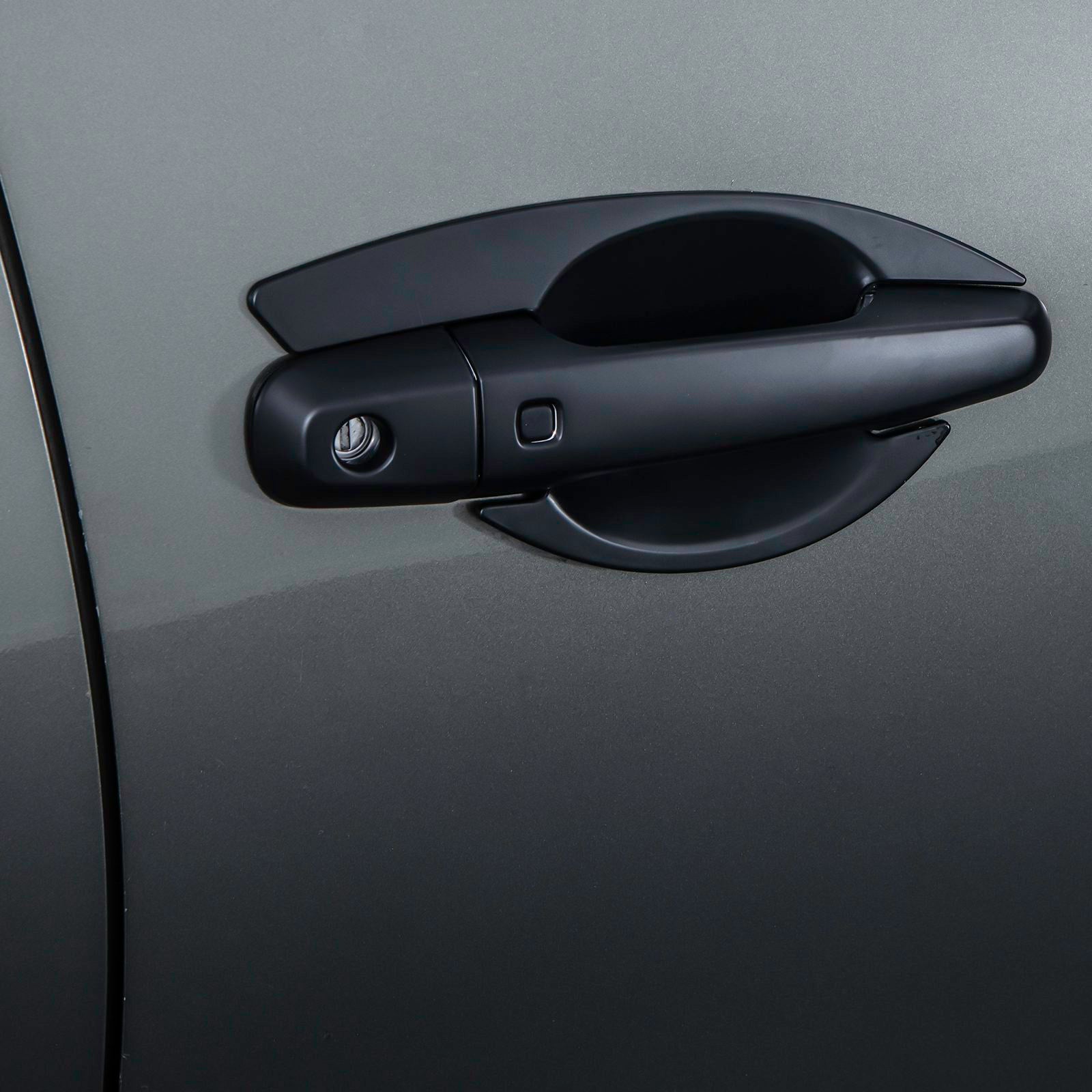 Mitsubishi Triton L200 19-23 Black Door Handle Protector Inserts